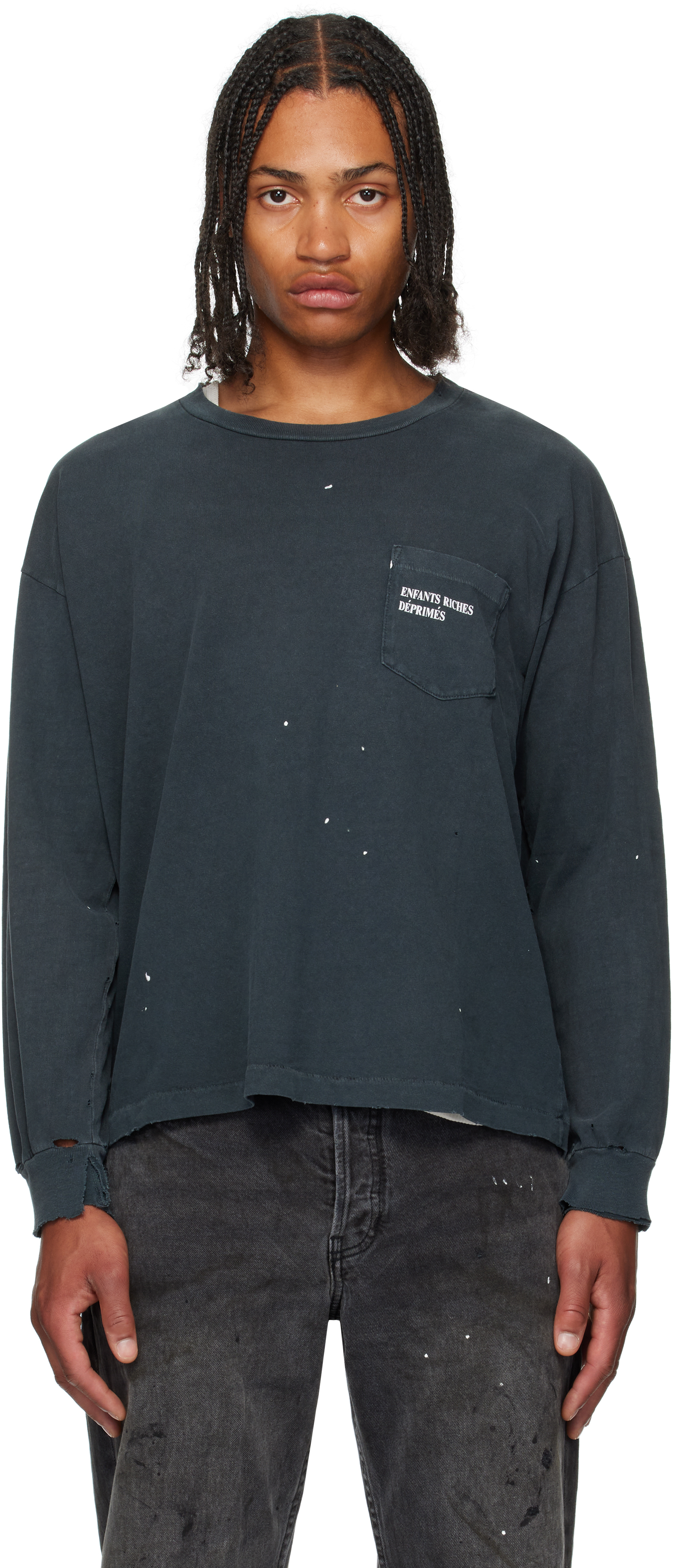Enfants Riches Déprimés: Black Classic Logo T-shirt | SSENSE