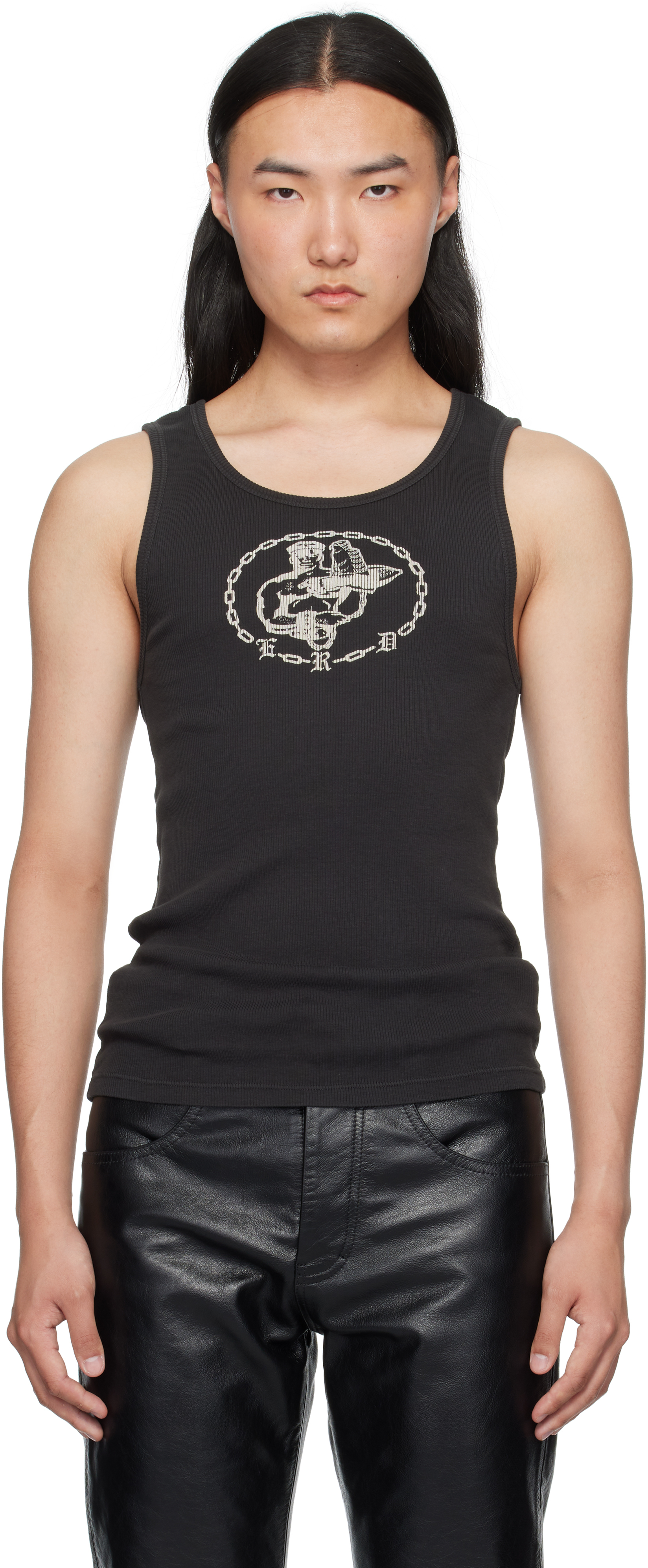 Black Enfants En Chaine Tank Top