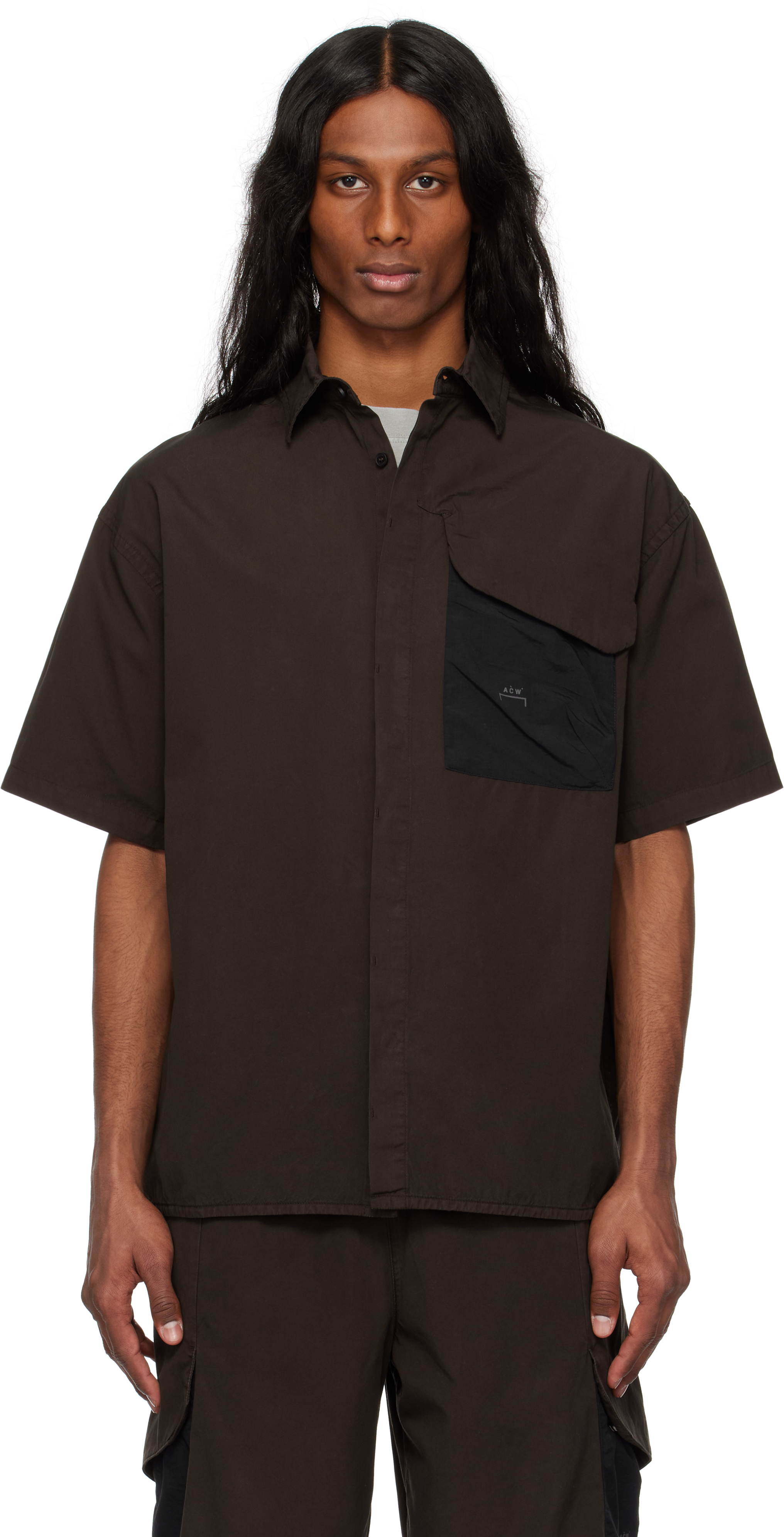 A-COLD-WALL* Brown Brunswick S/S Shirt