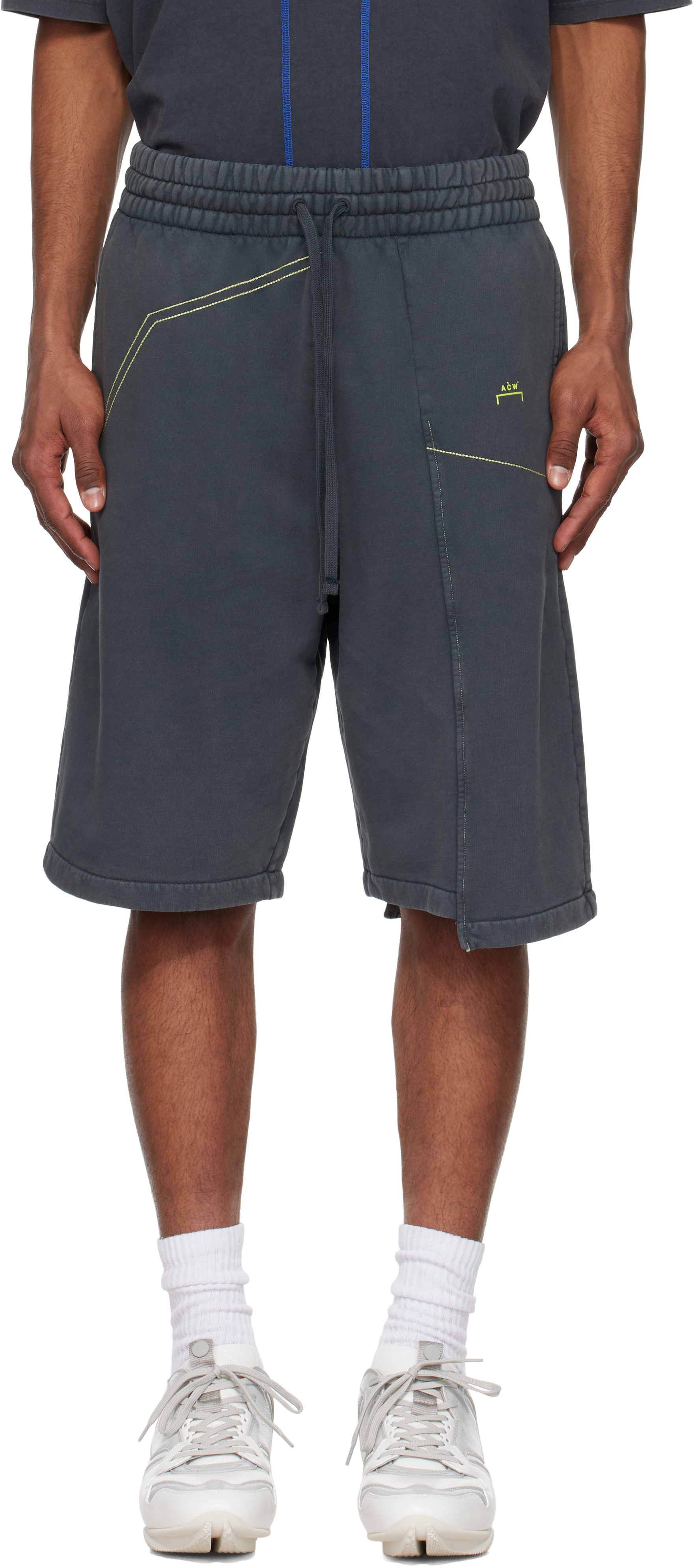 A-COLD-WALL* Gray Oblique Shorts