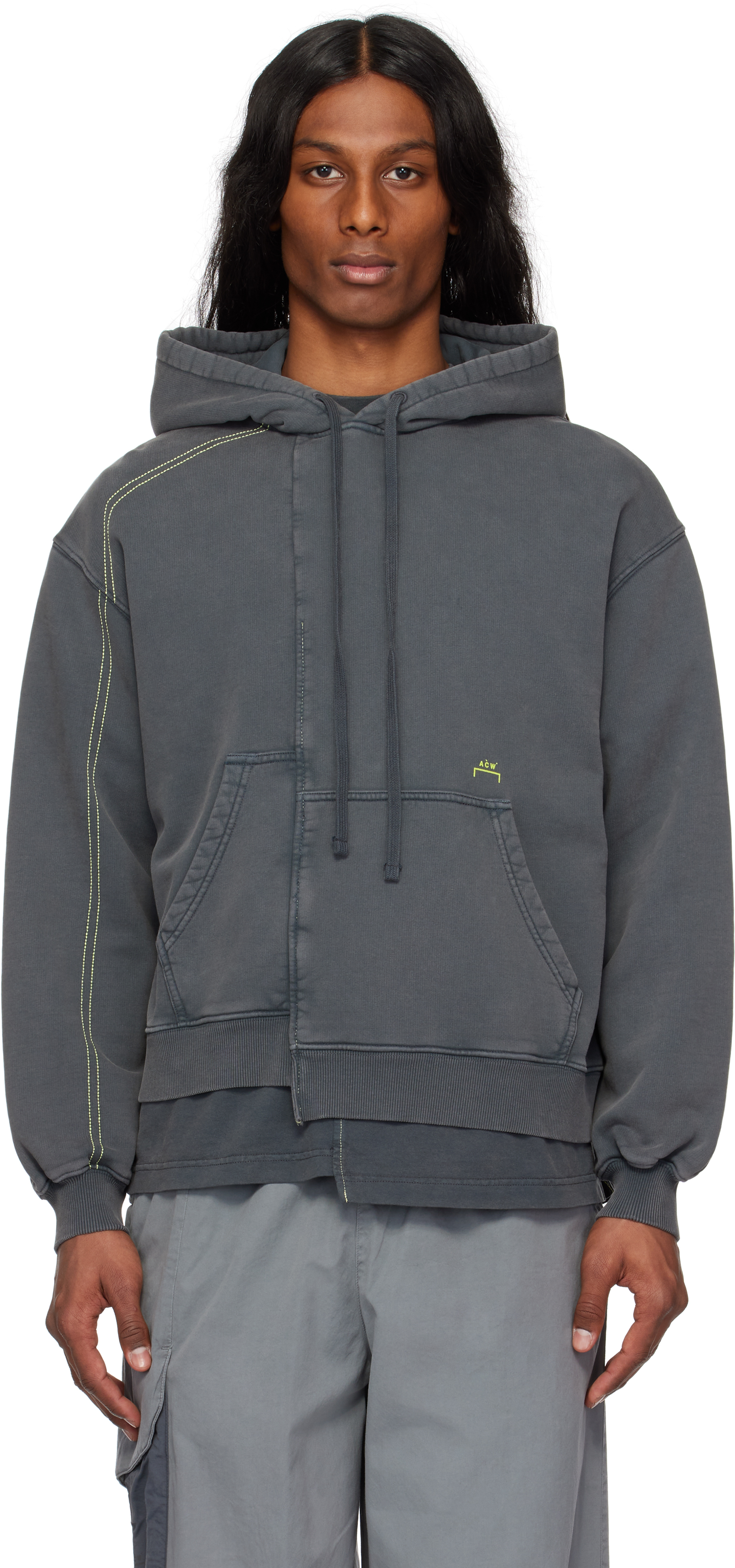 A-COLD-WALL* Gray Oblique Hoodie