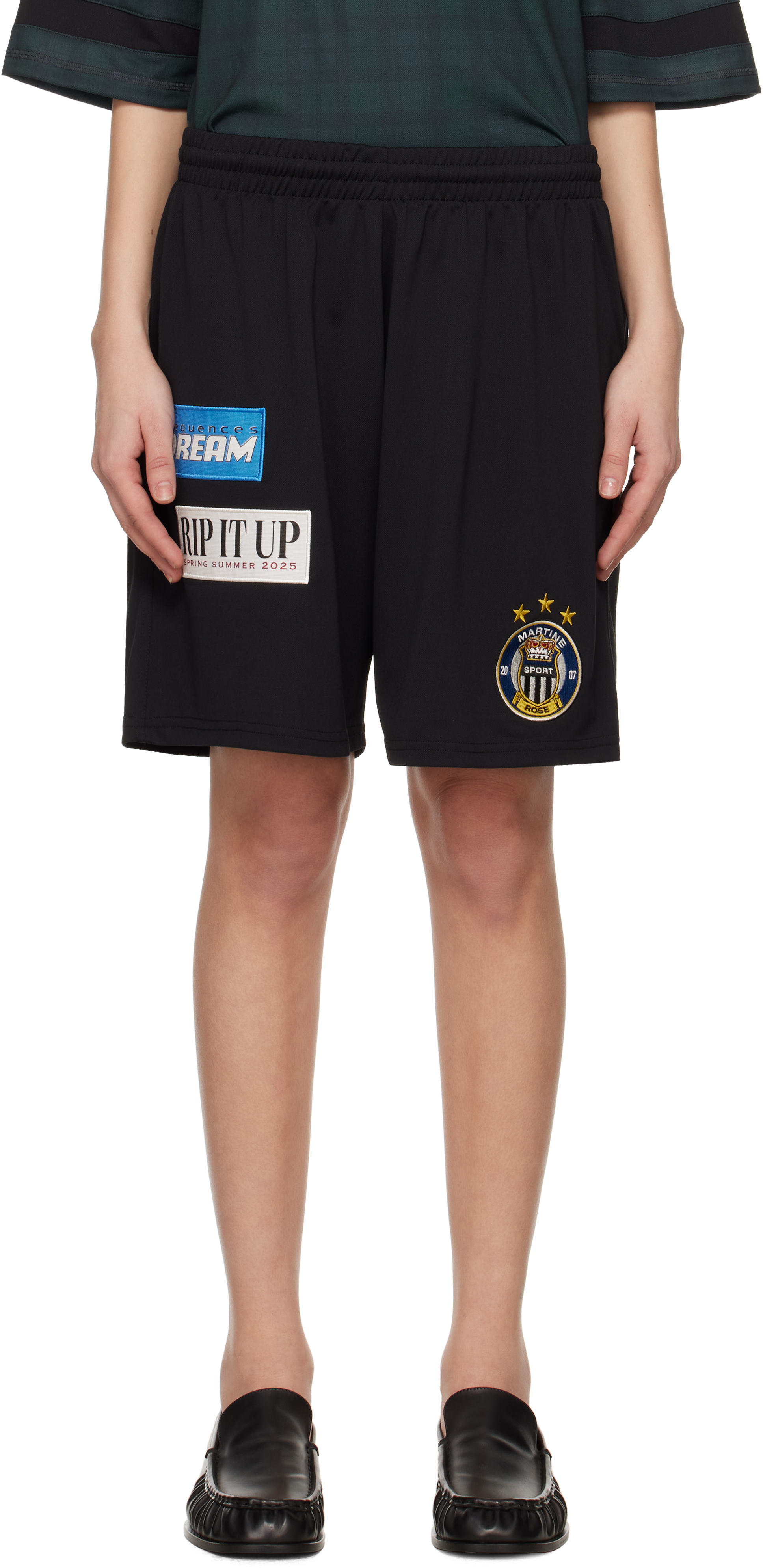 スーパーセール期間限定 Black Football Shorts by Martine Rose on Sale ウェア