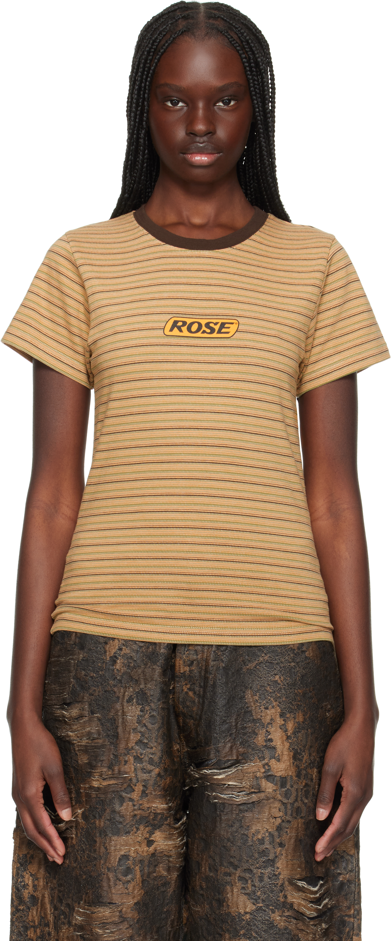 【関税込み】Martine Rose マルチカラー シュランケン Tシャツ Martine Rose: マルチカラー シュランケン Tシャツ | SSENSE 日本
