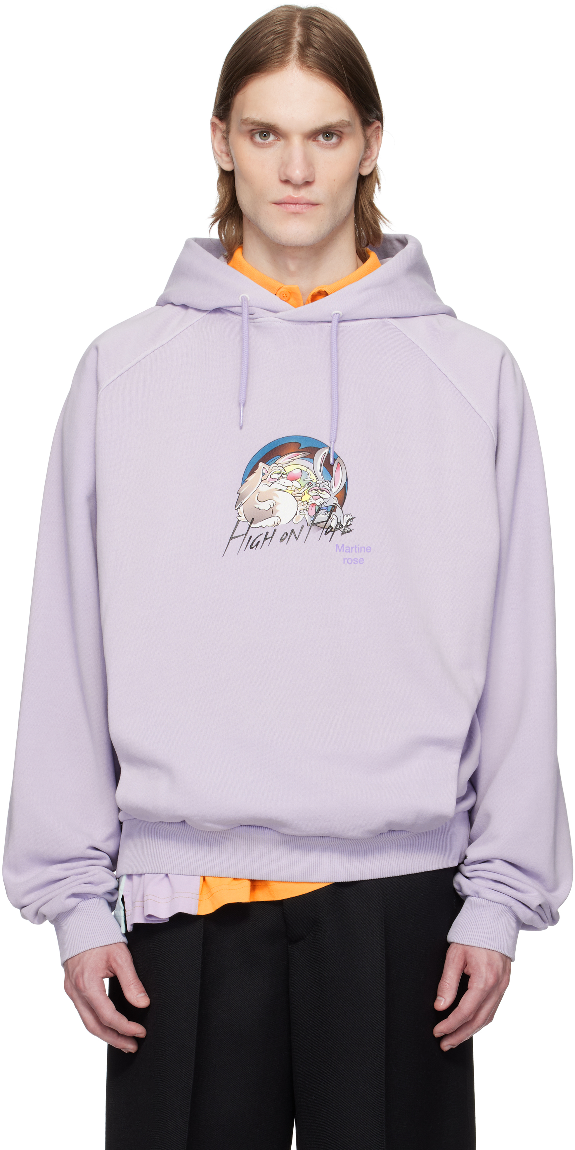 MARTINE ROSE★BLOW YOUR MIND ロゴパーカー フーディ 送関込み Martine Rose for Men FW25 Collection | SSENSE