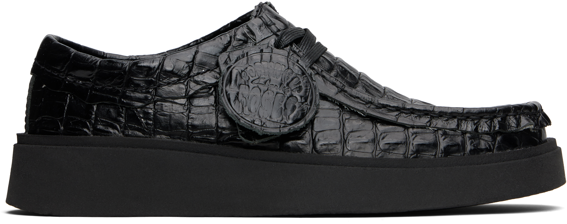 Black Clarks Edition Torview Derbys by Martine Rose on Sale