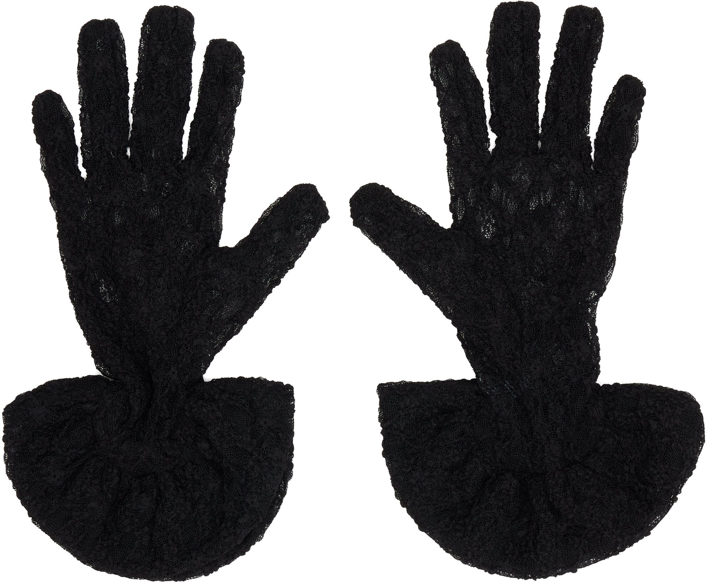 Black Short Gloves