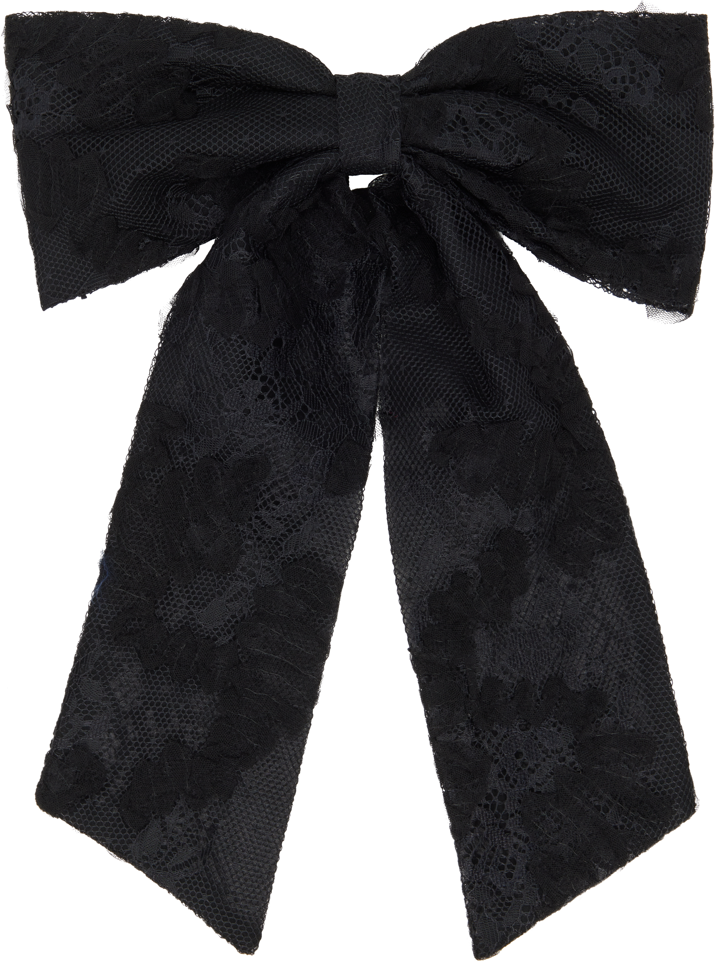 【関税込み】Anna Sui ブラック Bombo レース リボン バレッタ Anna Suiのブラック Bombo レース リボン バレッタがセール中