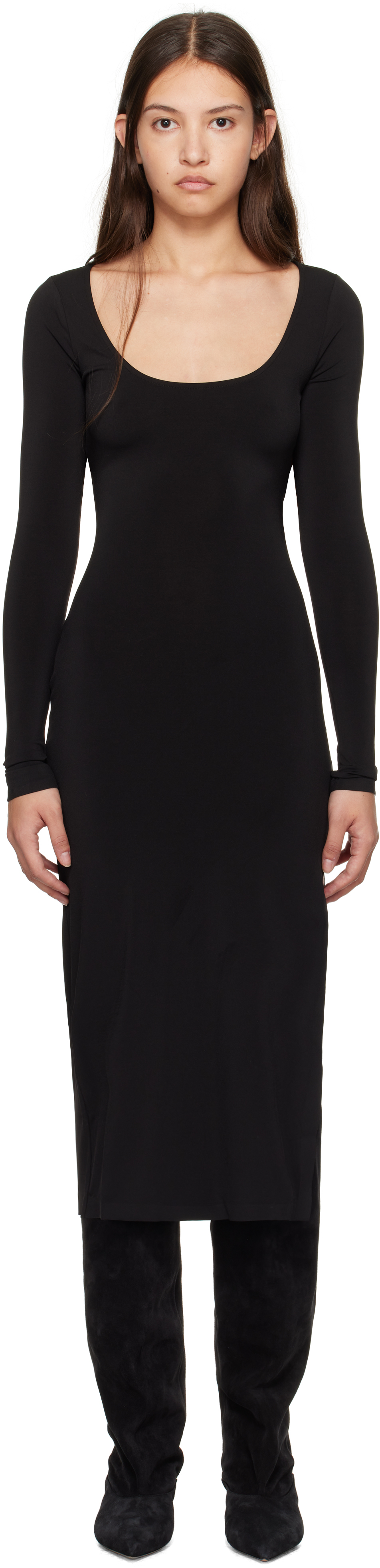 Black Sander Midi Dress