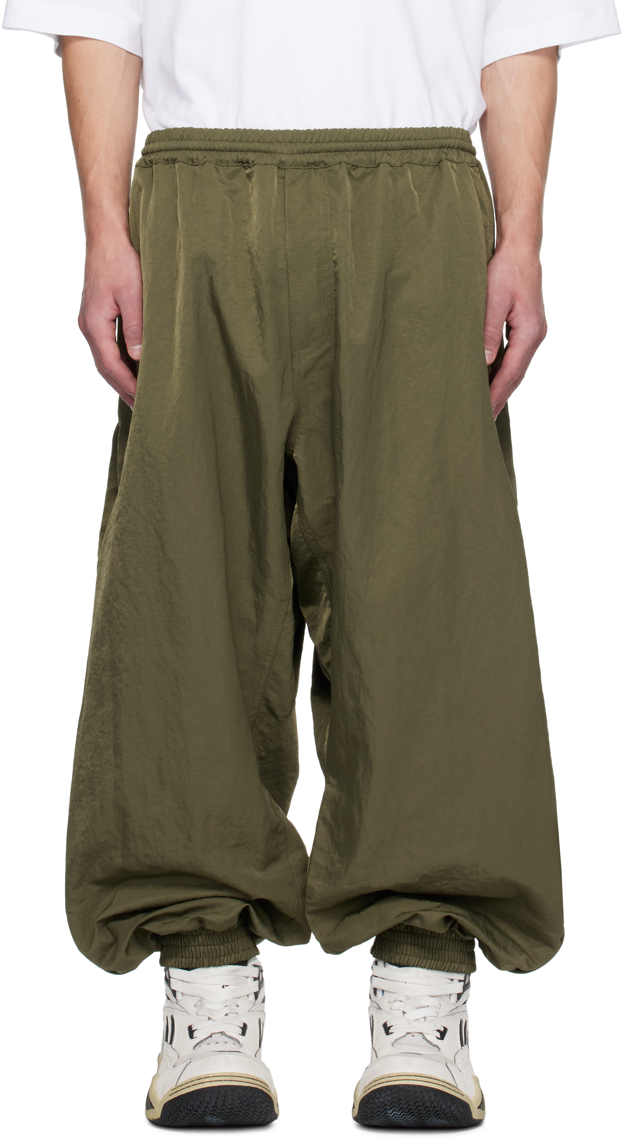 Green Reebok Edition Taffeta Track Pants