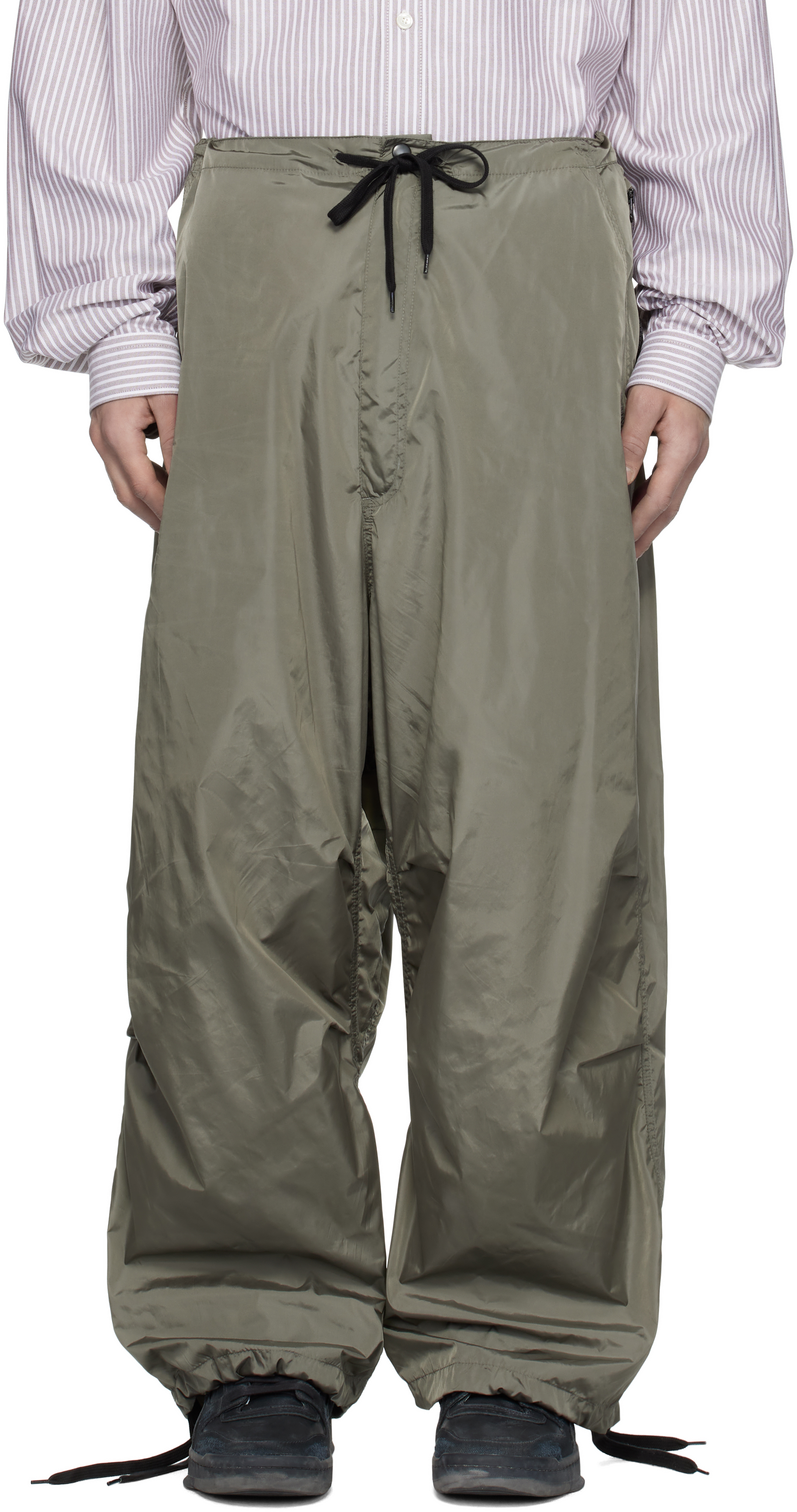 Taupe Reebok Edition Satin Track Pants