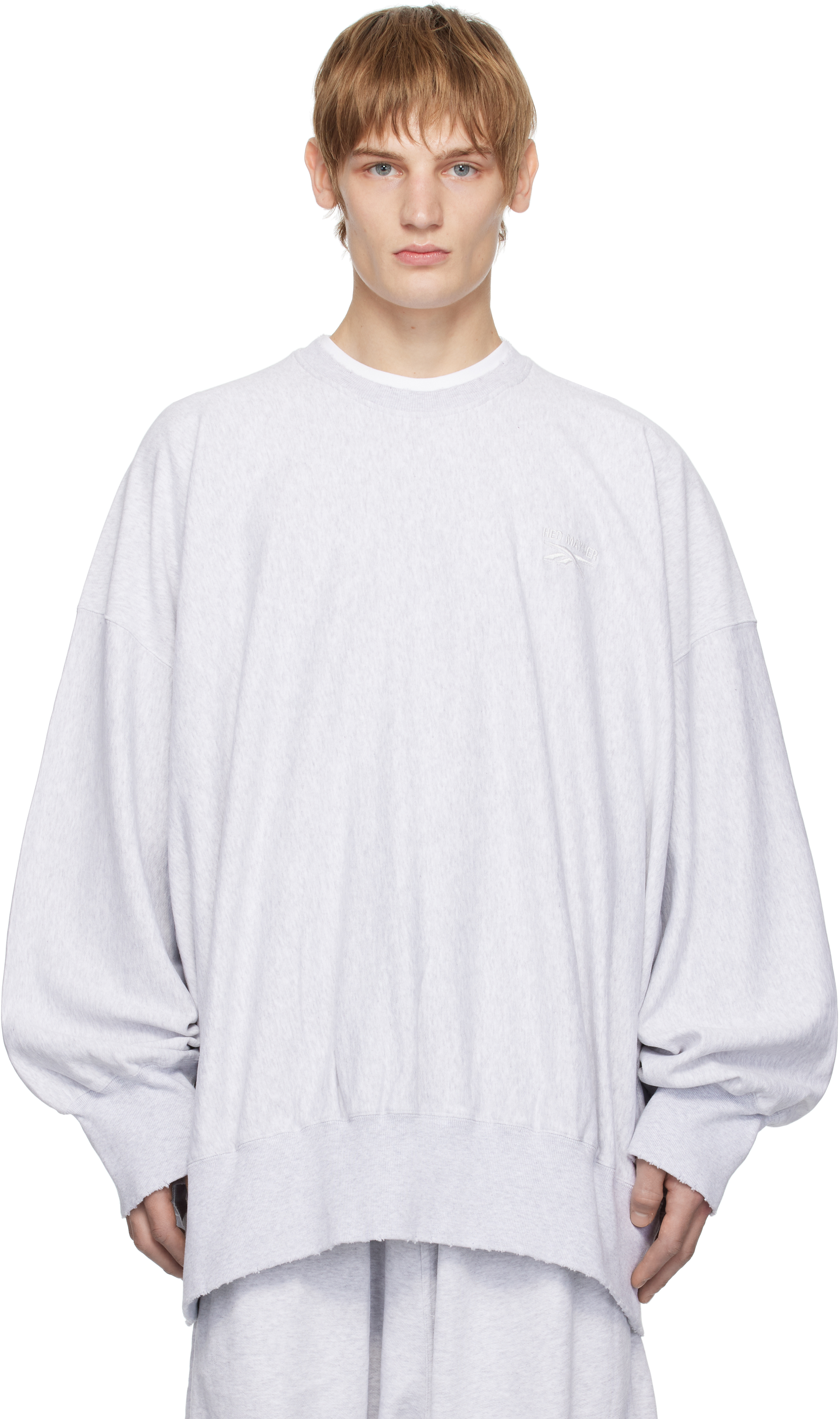 Gray Reebok Edition Crewneck Sweatshirt