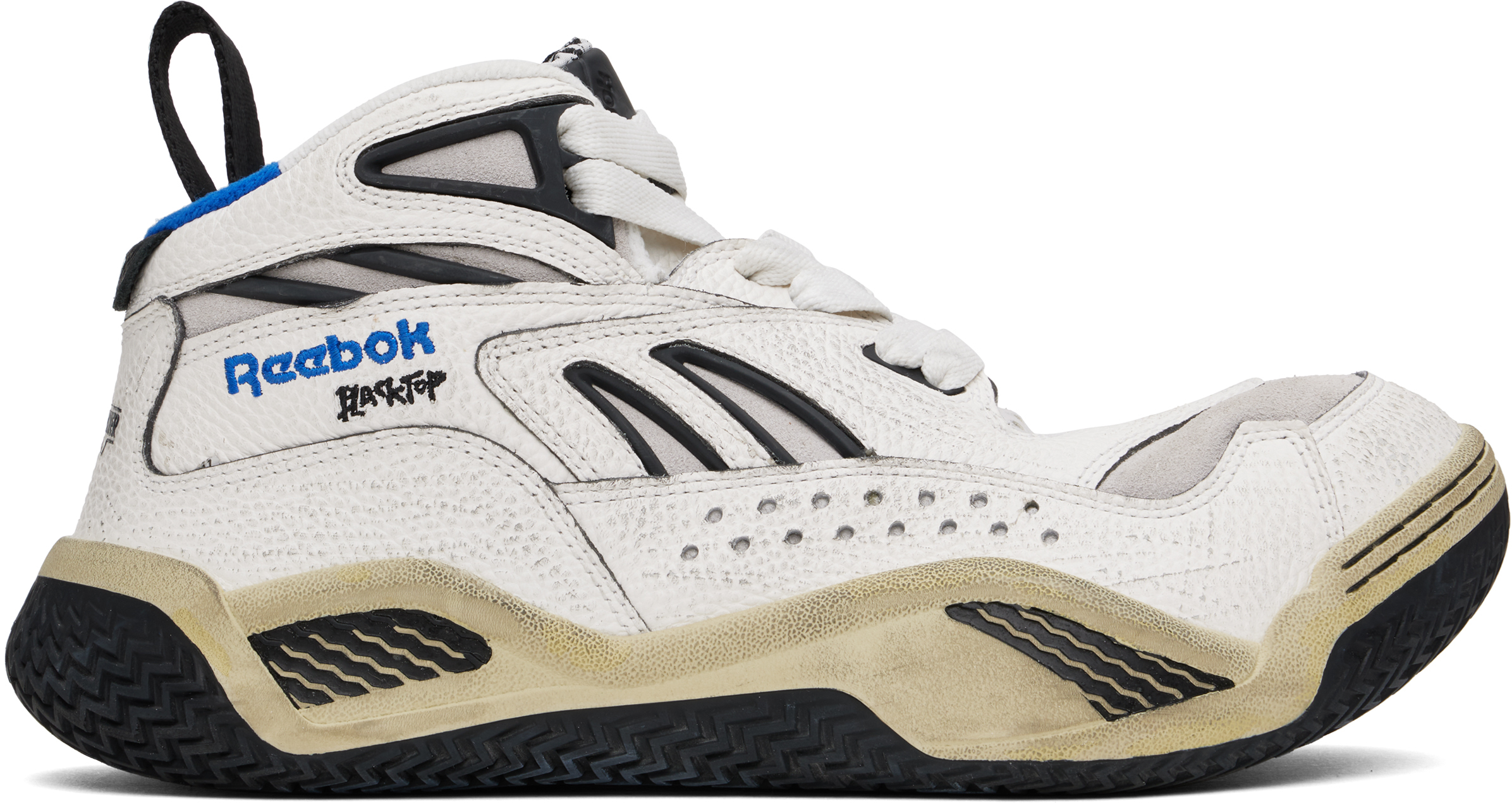 White Reebok Classics Edition Blacktop Sneakers