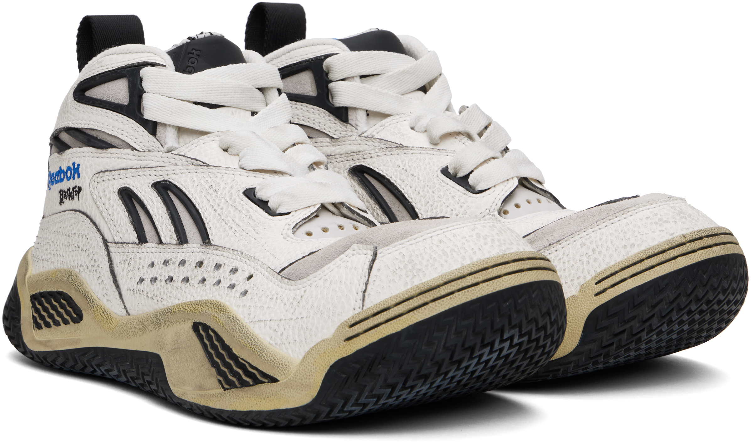 Hed Mayner White Reebok Classics Edition Blacktop Sneakers | Smart 