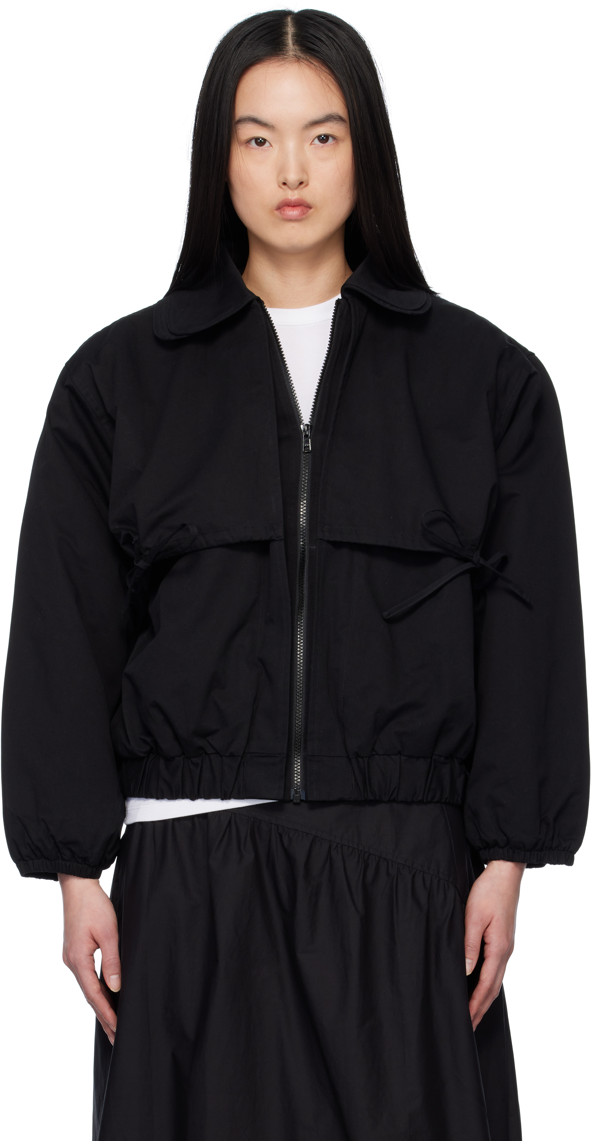 Black Double Layered Jacket