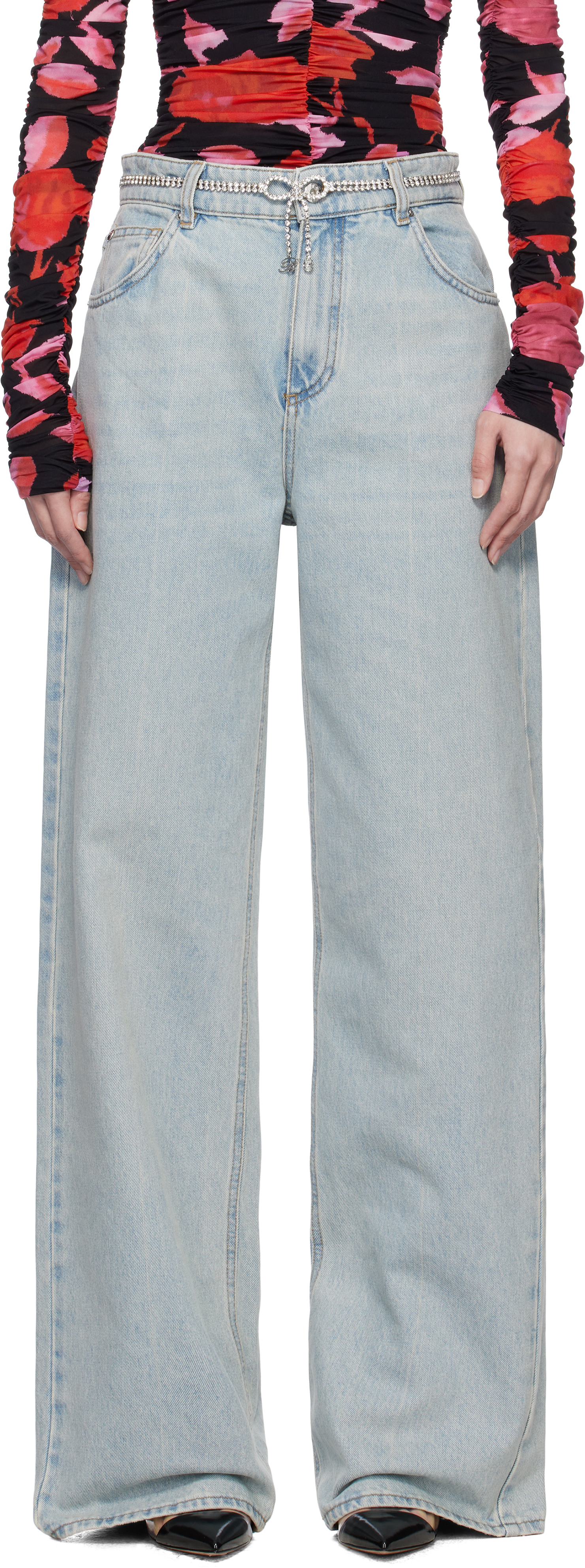 【関税込み】Blumarine ブルー ボーイフレンド ジーンズ Blumarineのブルー ボーイフレンド ジーンズがセール中