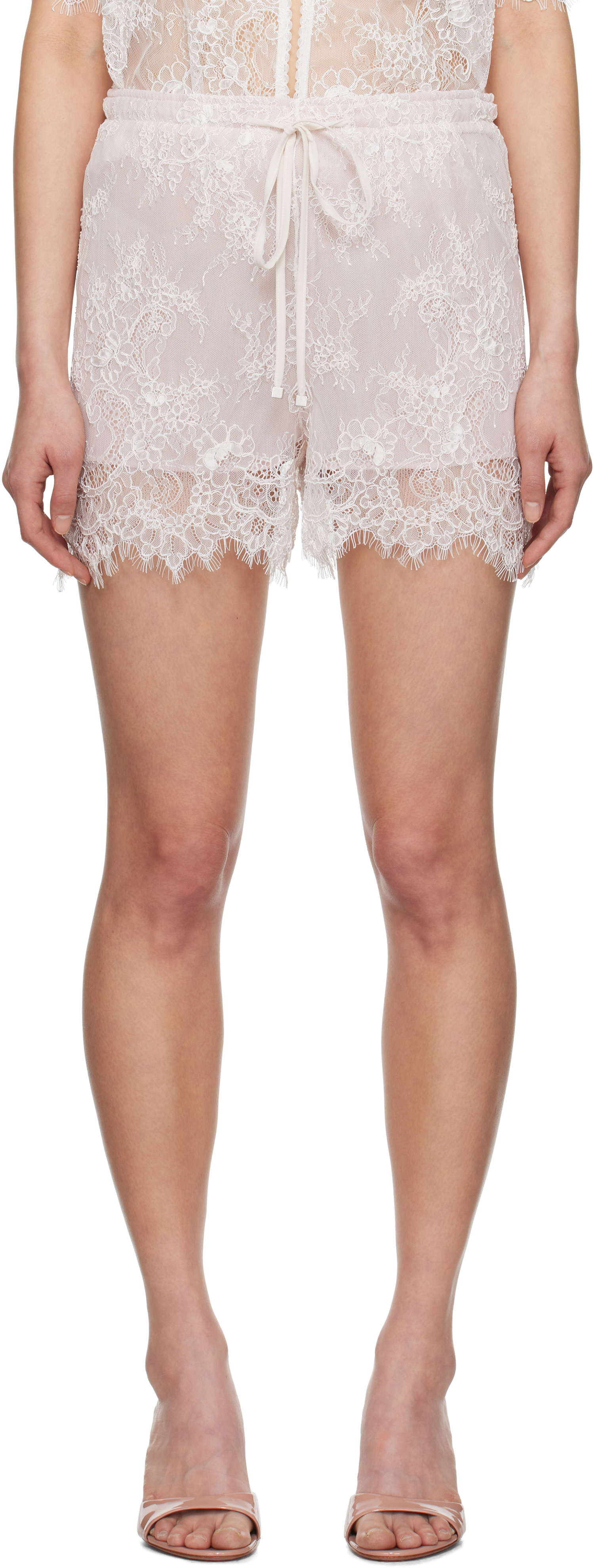 White Rébrodé Shorts