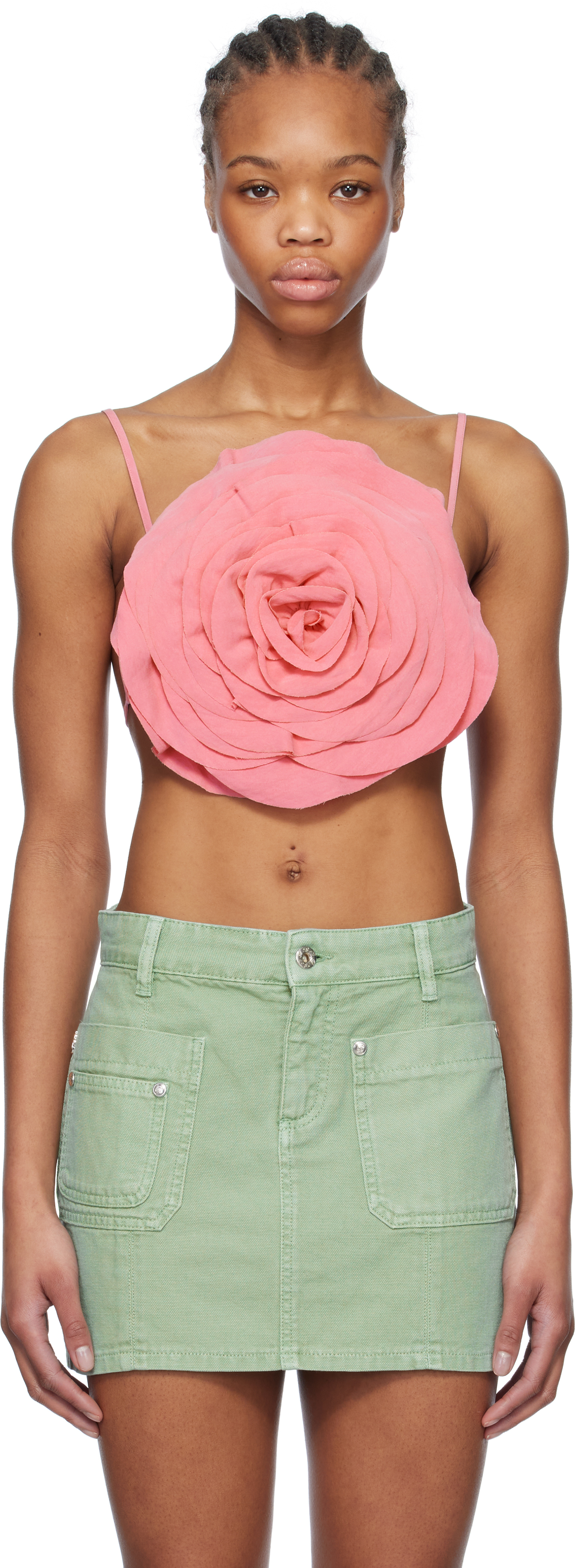 Pink Rose-Effect Top