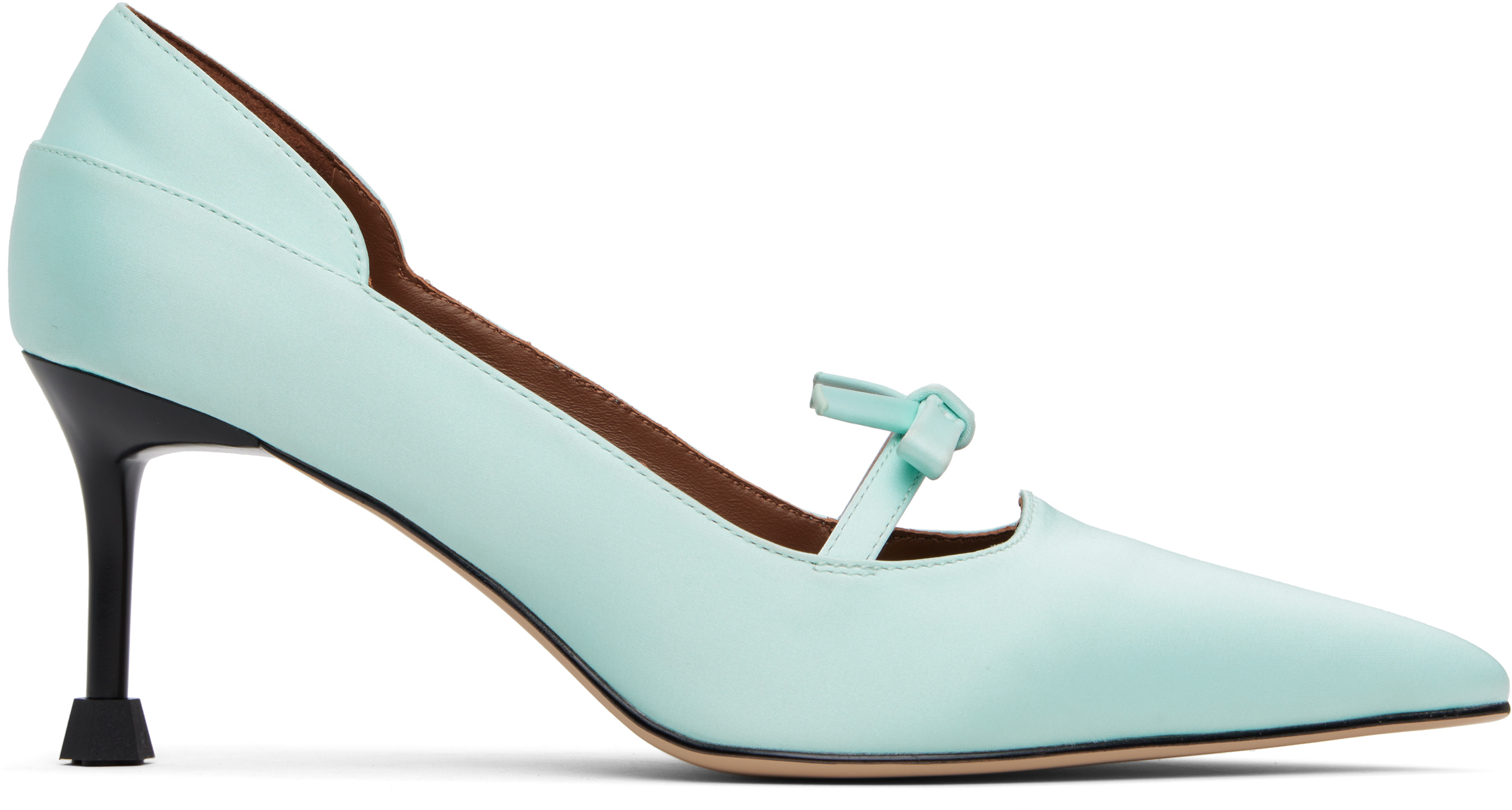 Shushu-tong Blue Vintage Pointed-toe Heels In Mg100 Mint Green