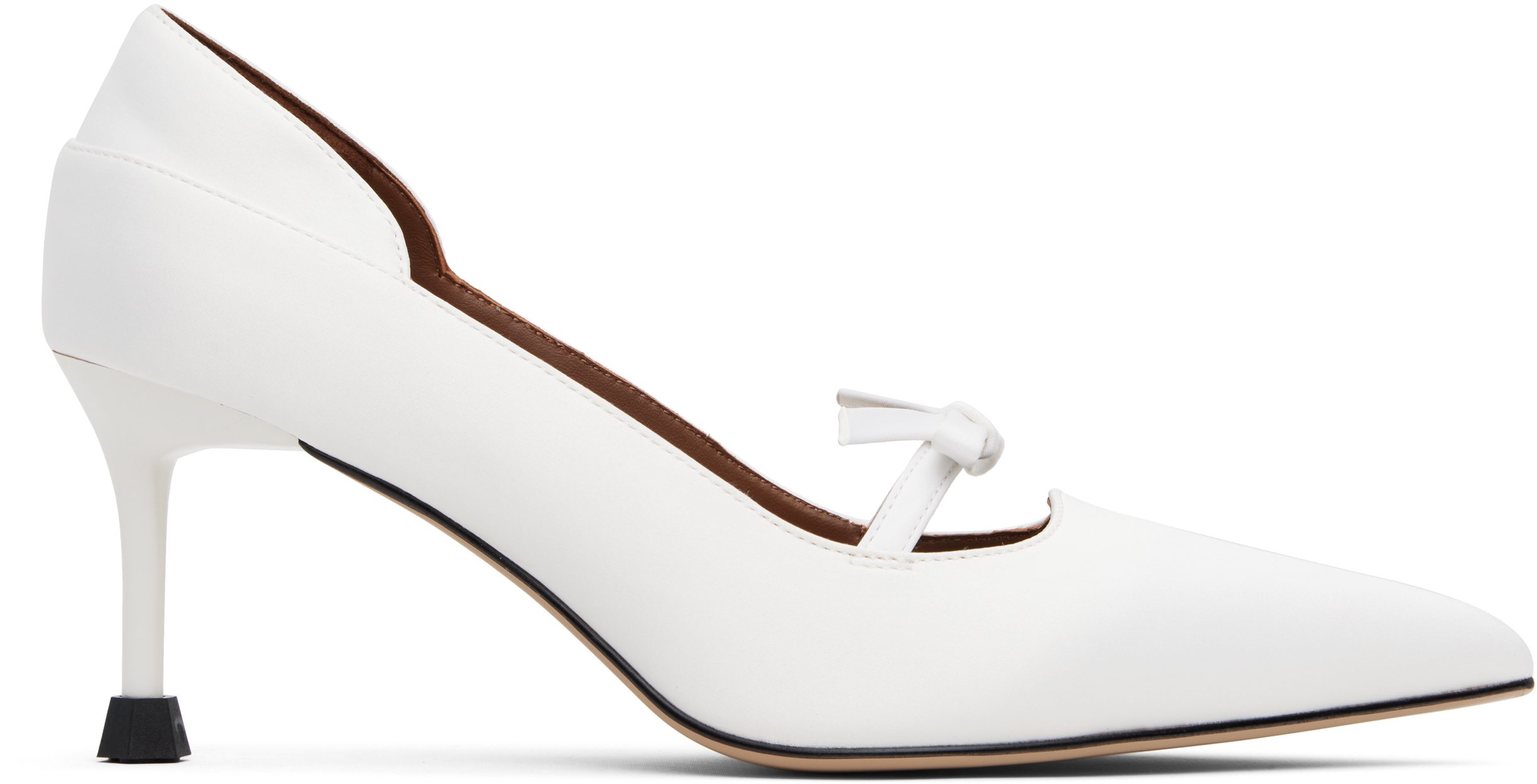 Shushu-tong White Vintage Pointed-toe Heels In Wh100 White