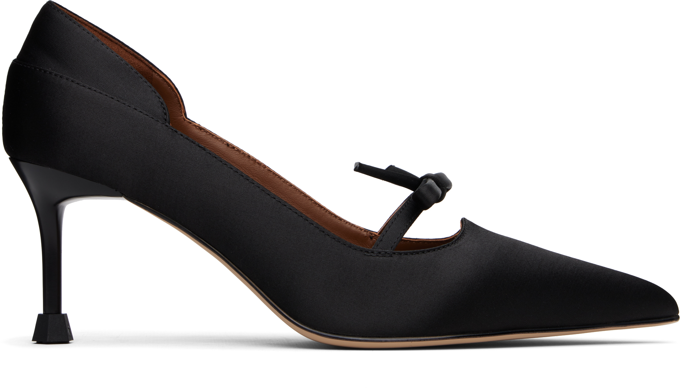 Shushu-tong Black Vintage Pointed-toe Heels In Ba100 Black