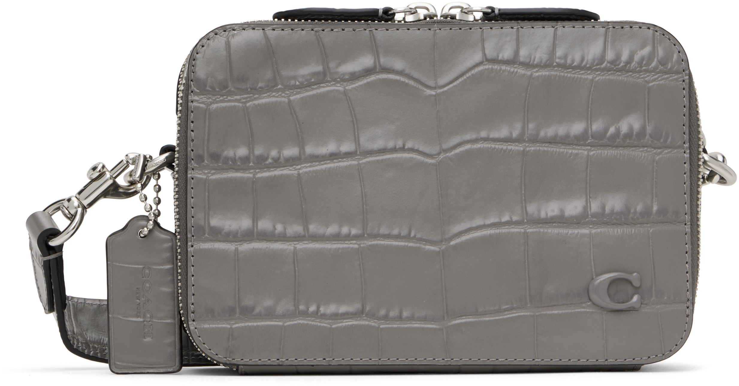 Coach 1941 Charter 19 クロスボディバッグ グレー Gray Charter Crossbody 19 Bag by Coach 1941 on Sale