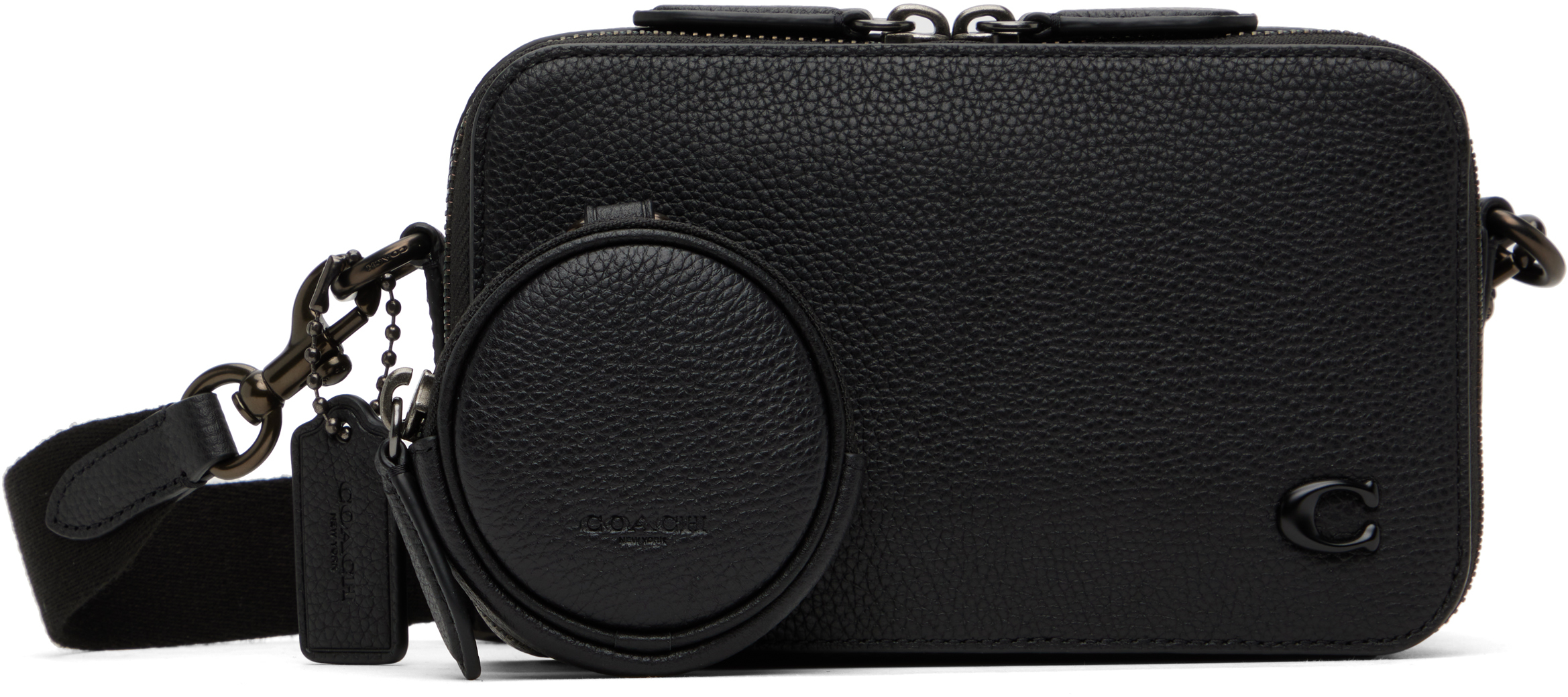 Shop Coach Black Charter Slim Crossbody Bag