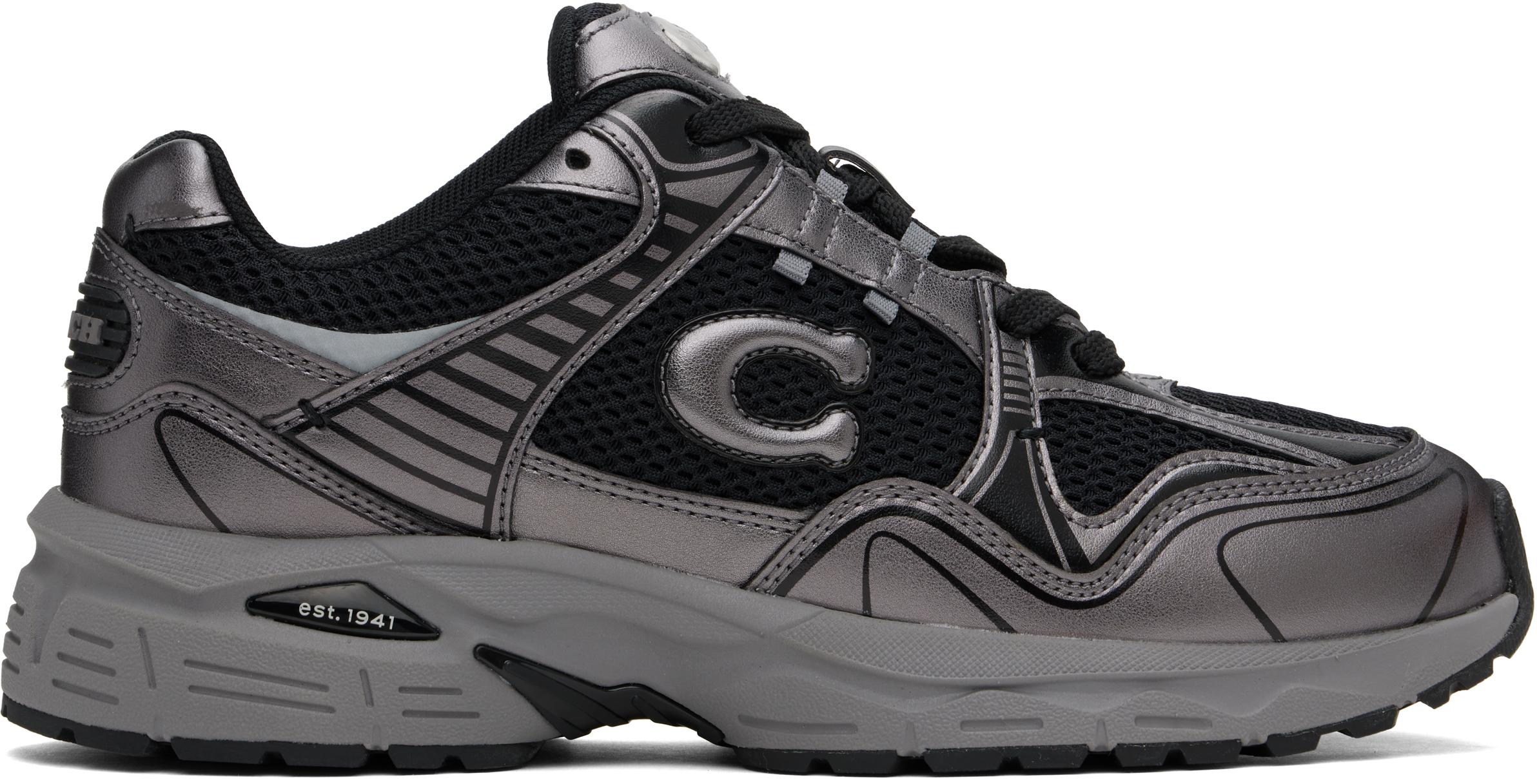 Gray & Black C301 Sneakers