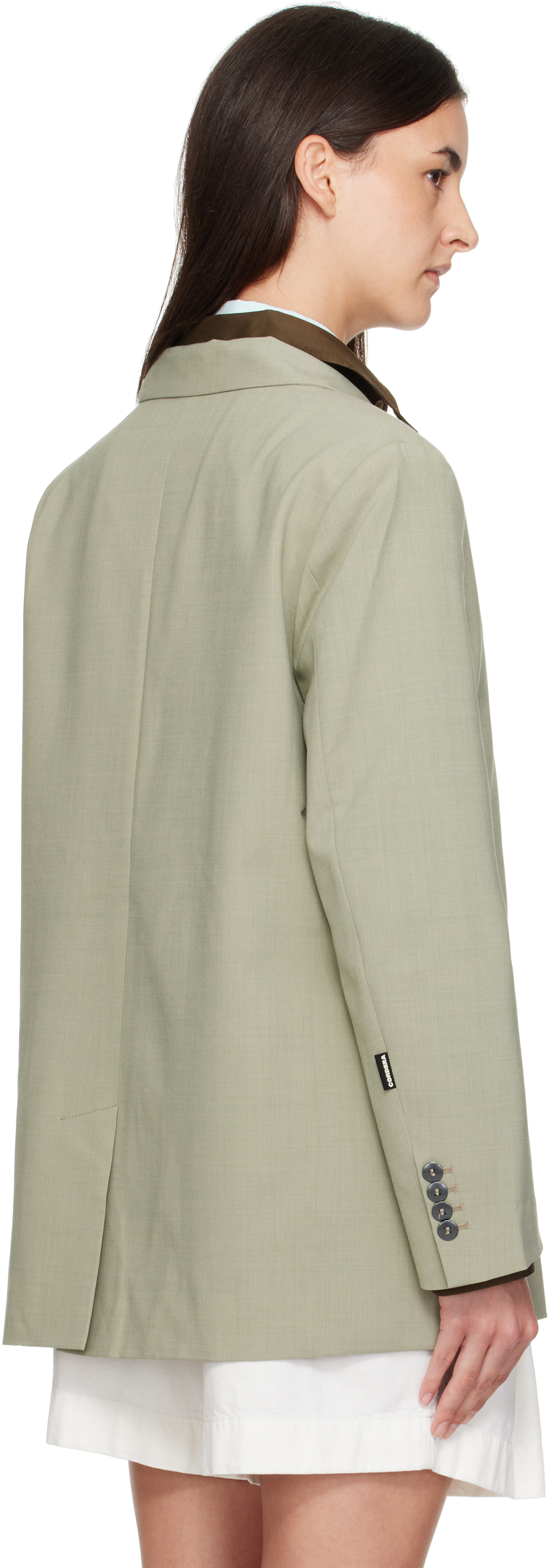 Cordera Virgin Wool-blend Blazer In Green