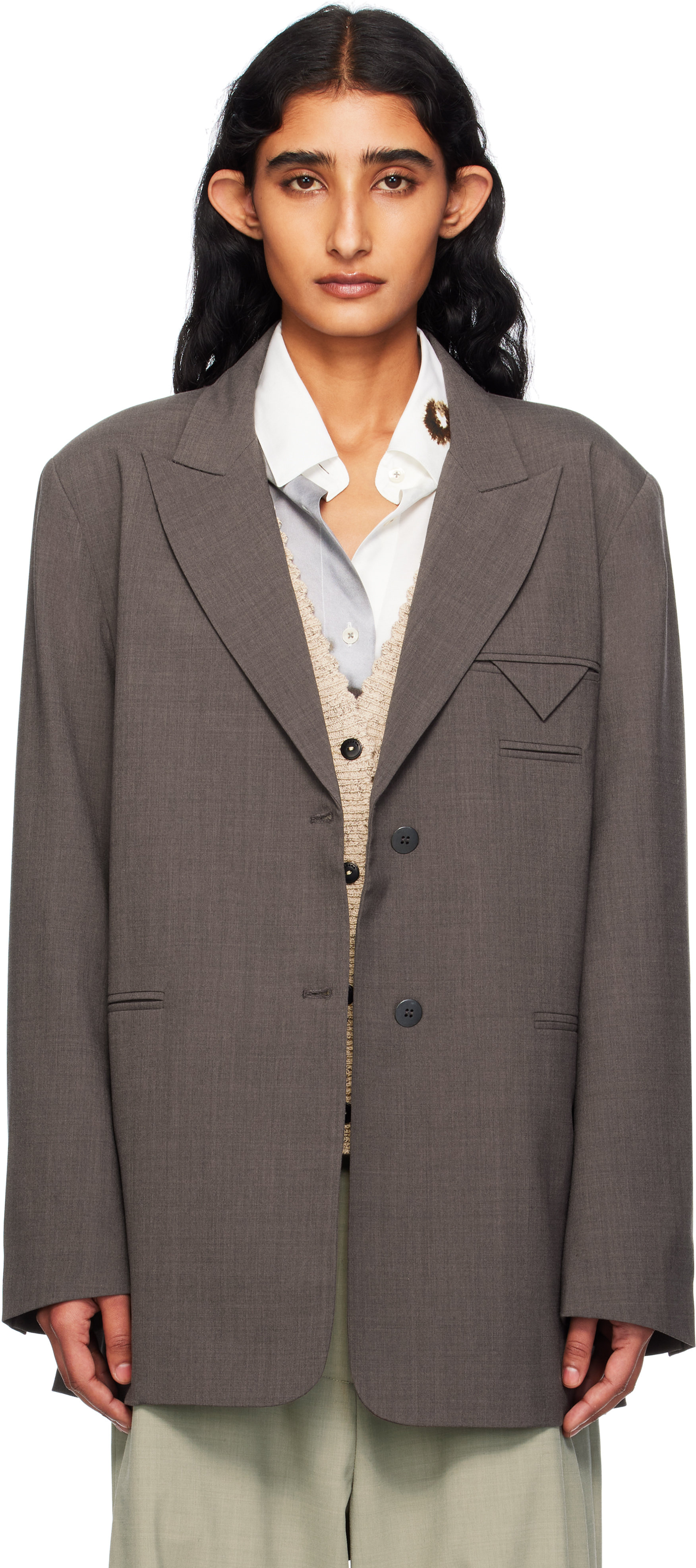 Brown Tailored Blazer