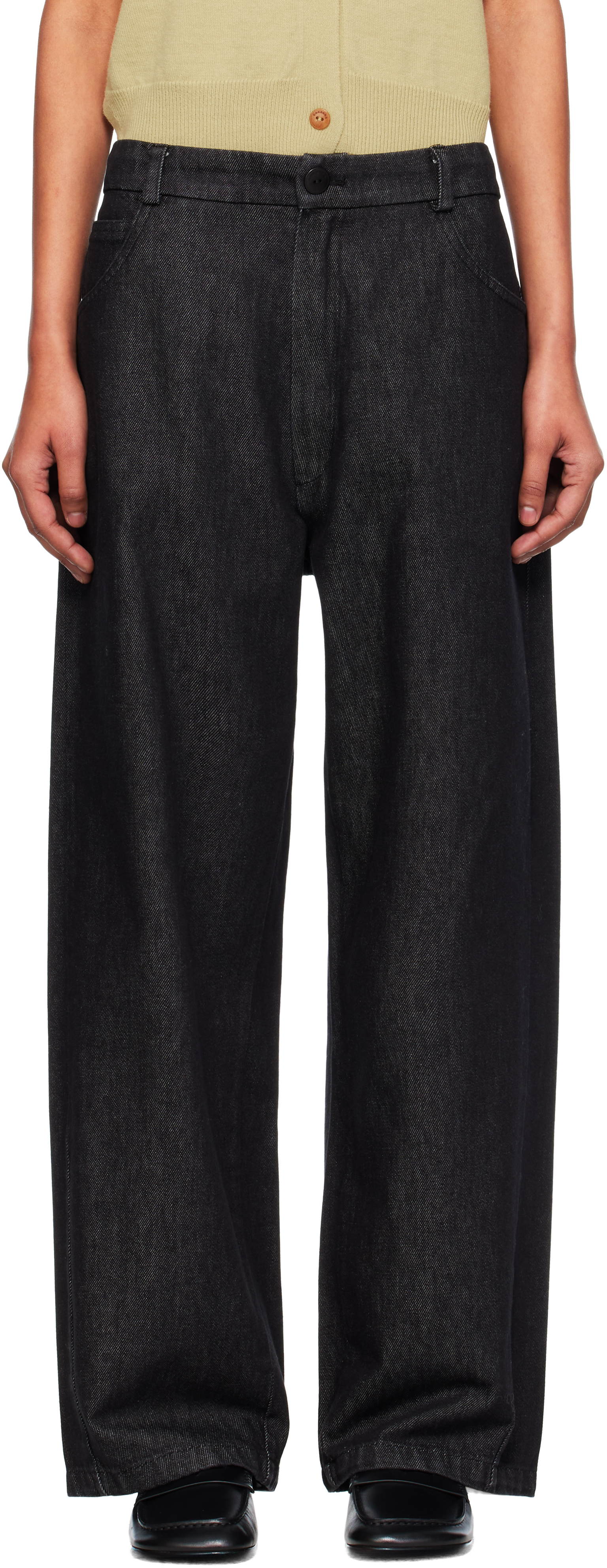 Black Straight Jeans