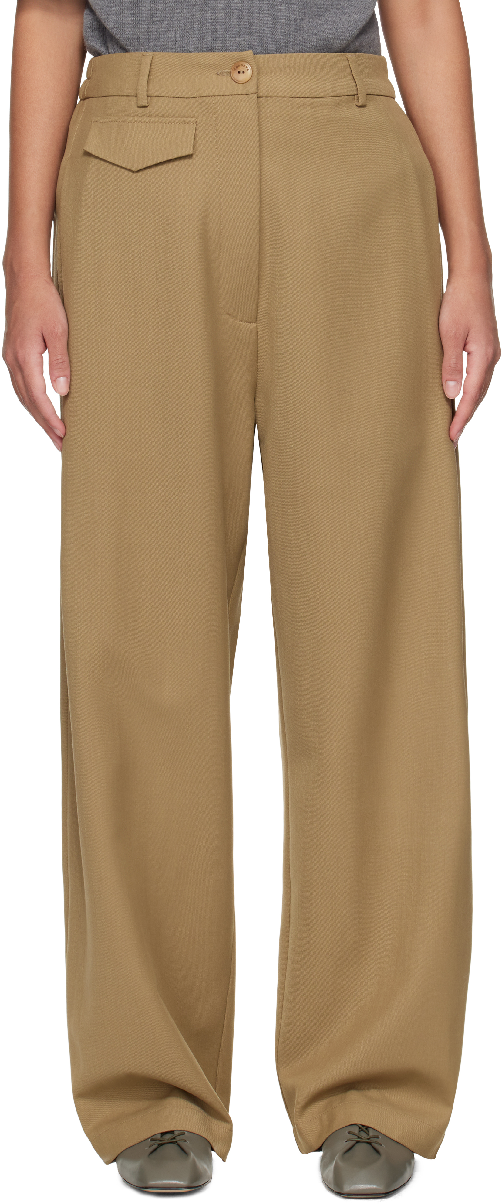 Taupe Tailoring Pocket Trousers