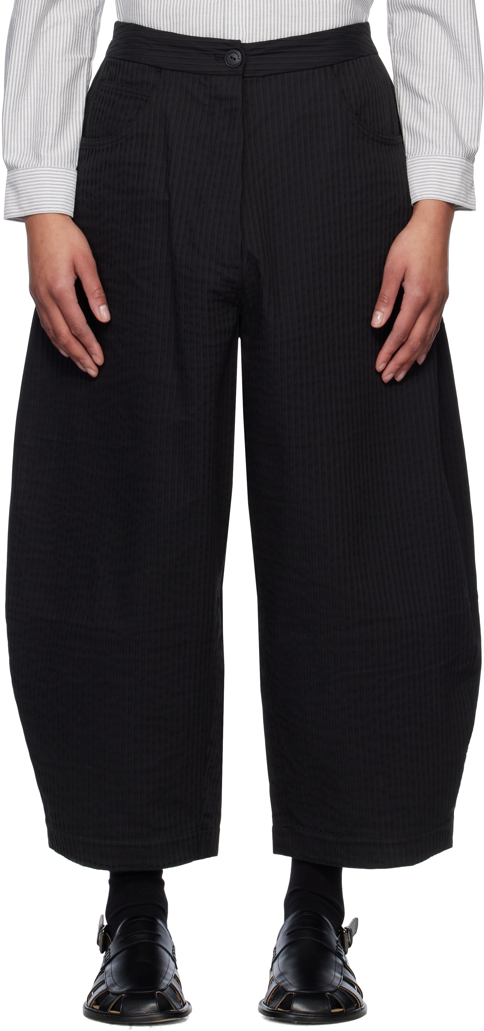 Monica Cordera Curved Leg Pants | UJNG