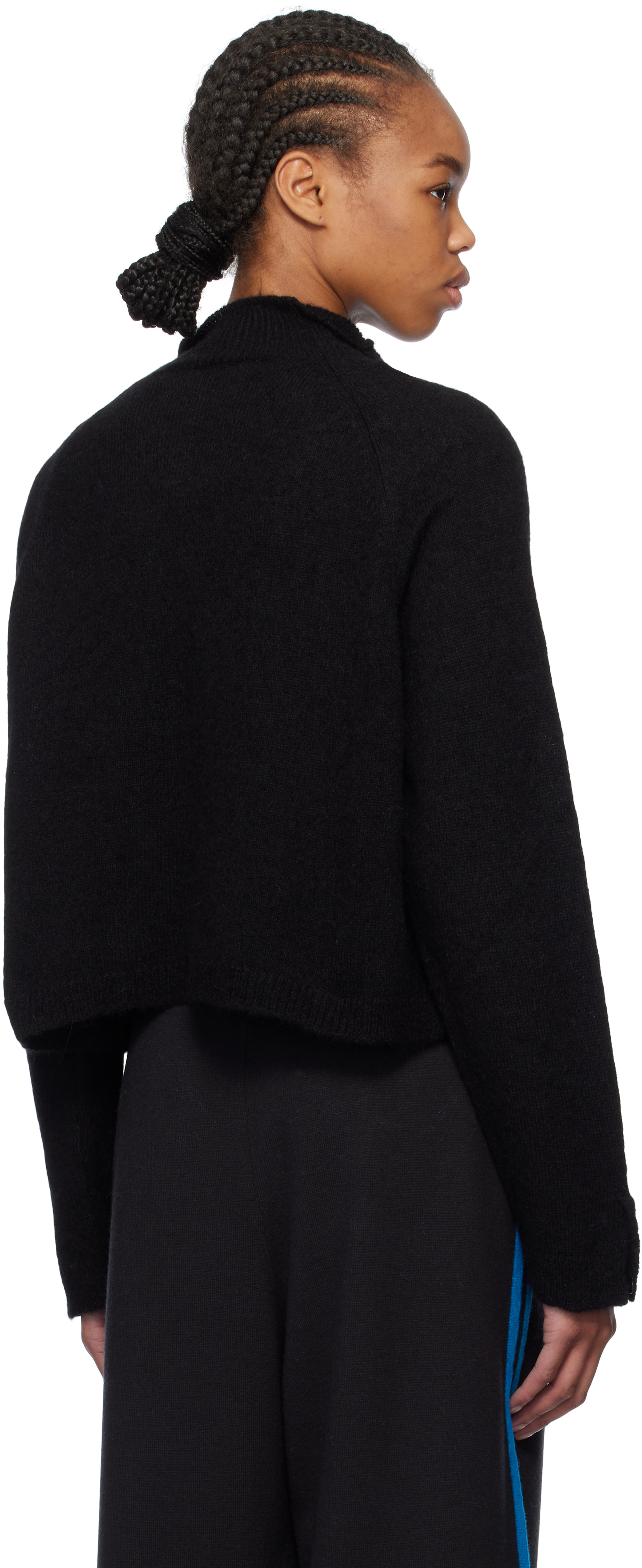 Cordera Black Baby Alpaca Polo In Black