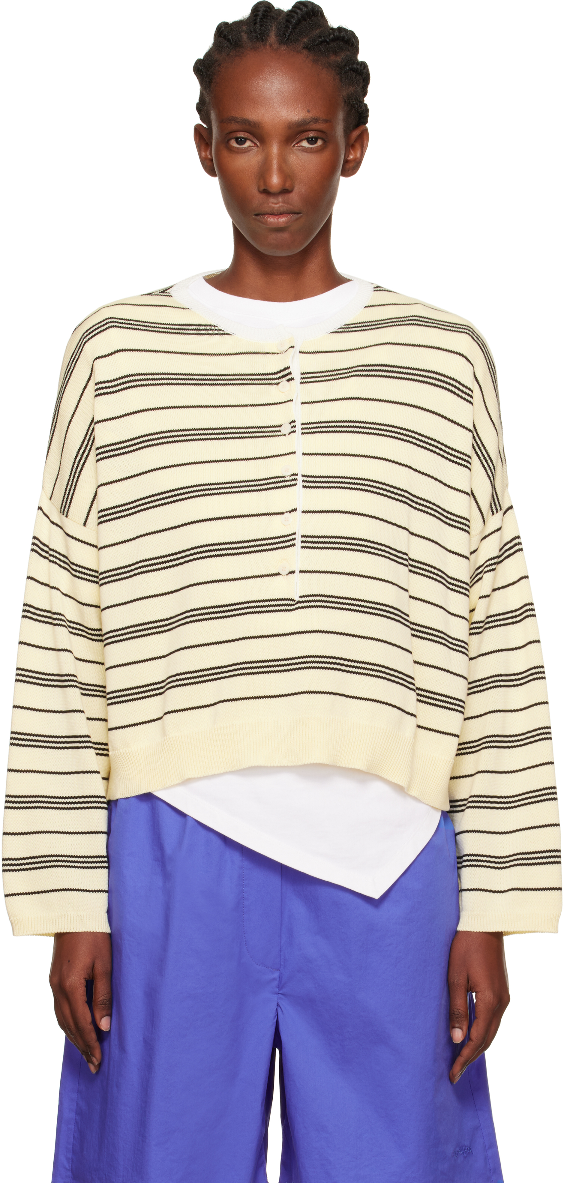 Cordera Off-white Organic Cotton Polo In Multi