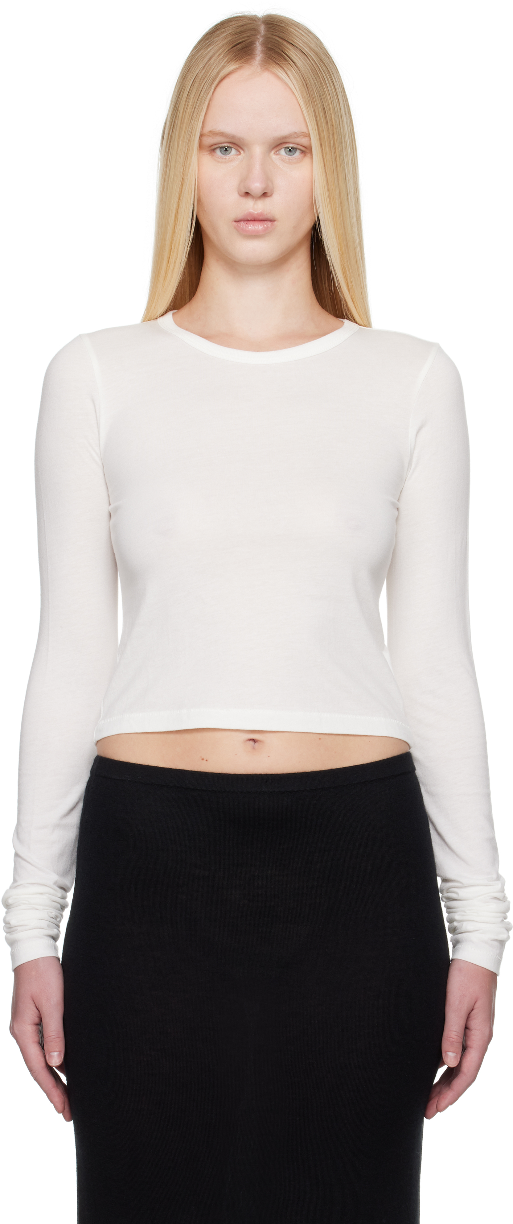 Éterne Long-sleeve Top In White
