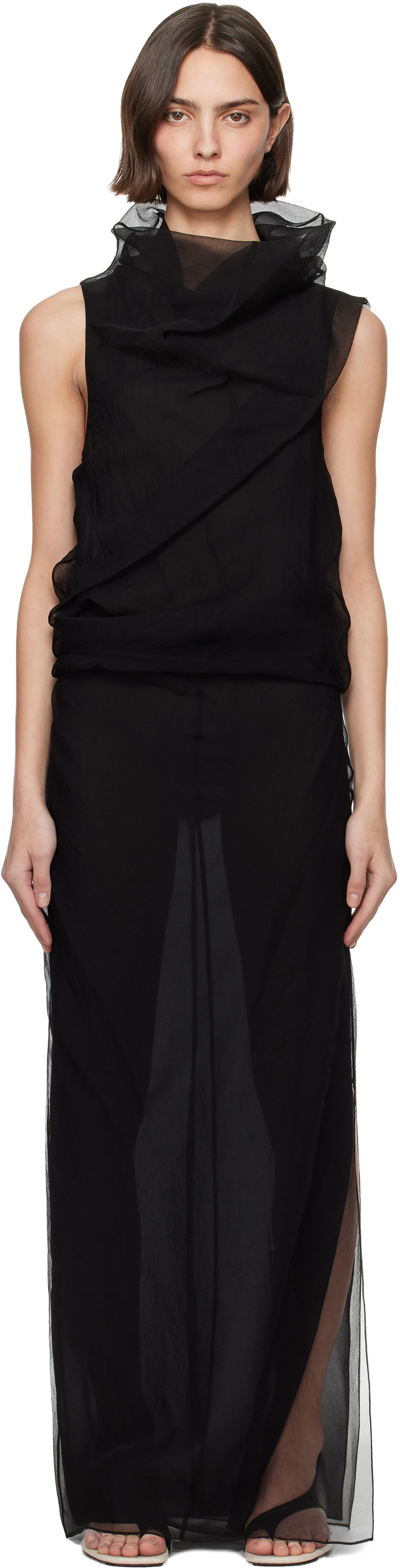 Khaite Black Jeanty Maxi Dress