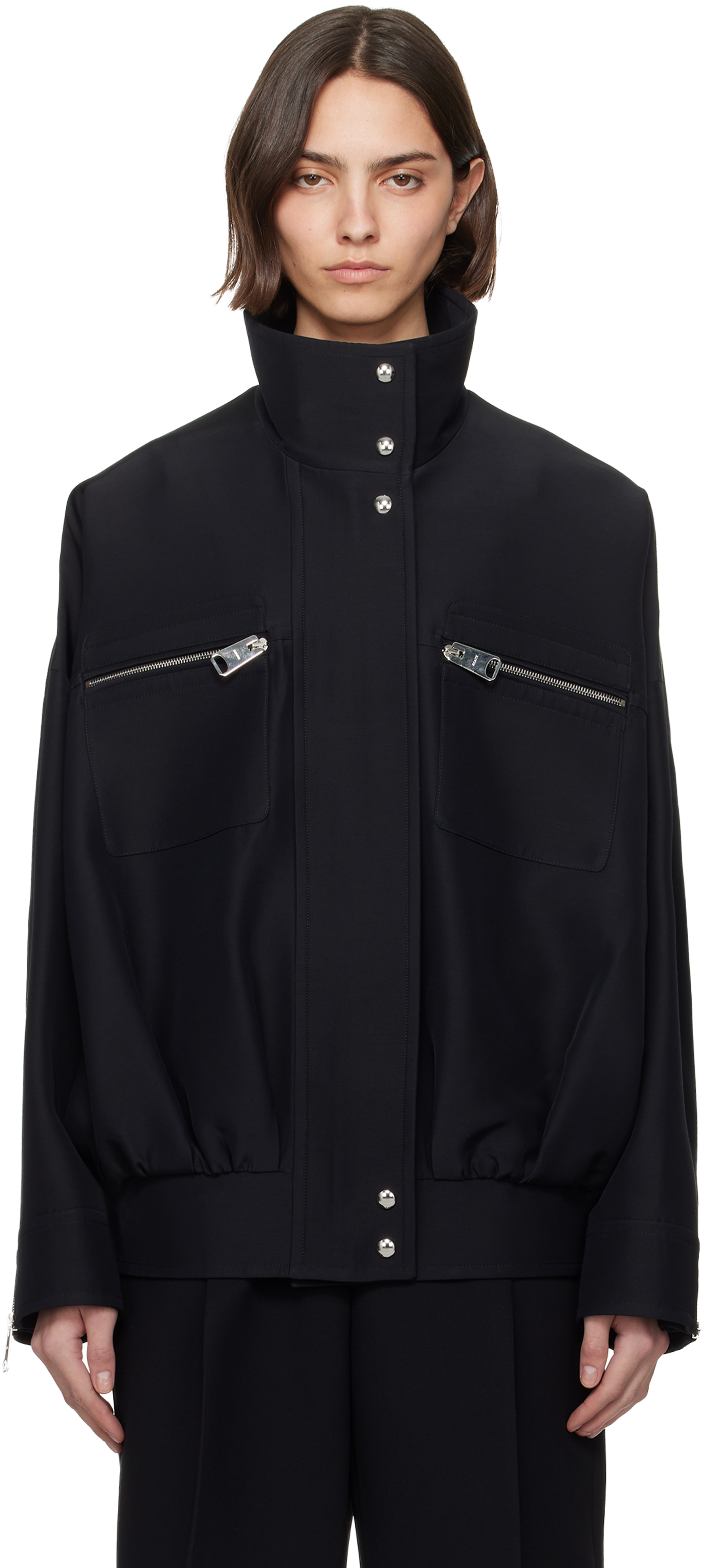 Black Ayman Bomber Jacket
