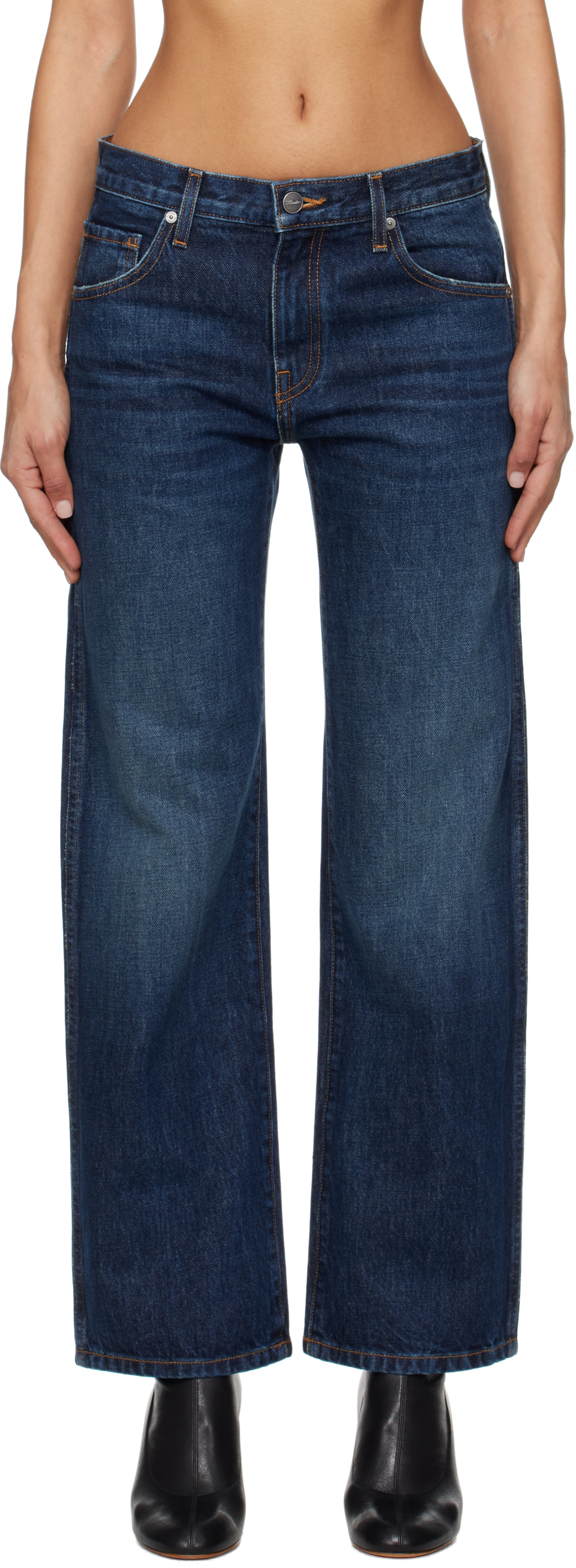 KHAITE: Blue Kerrie Jeans | SSENSE