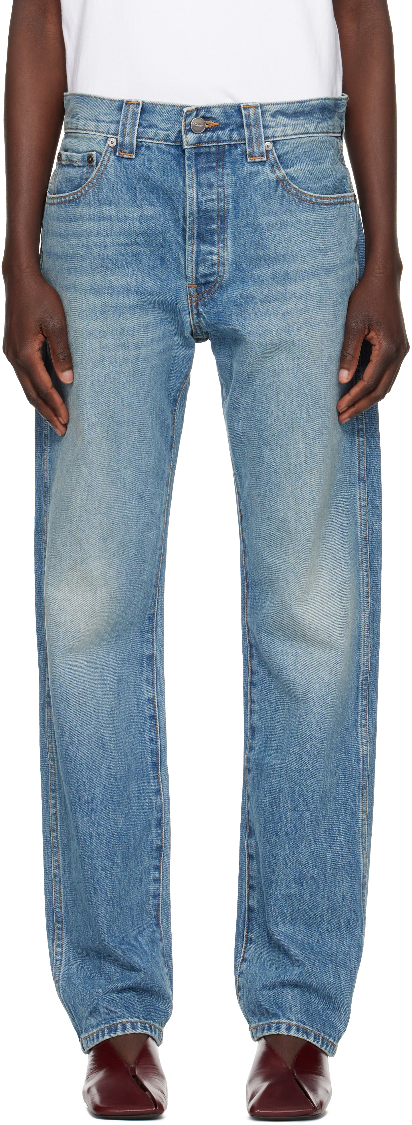 KHAITE BLUE CALLUM JEANS