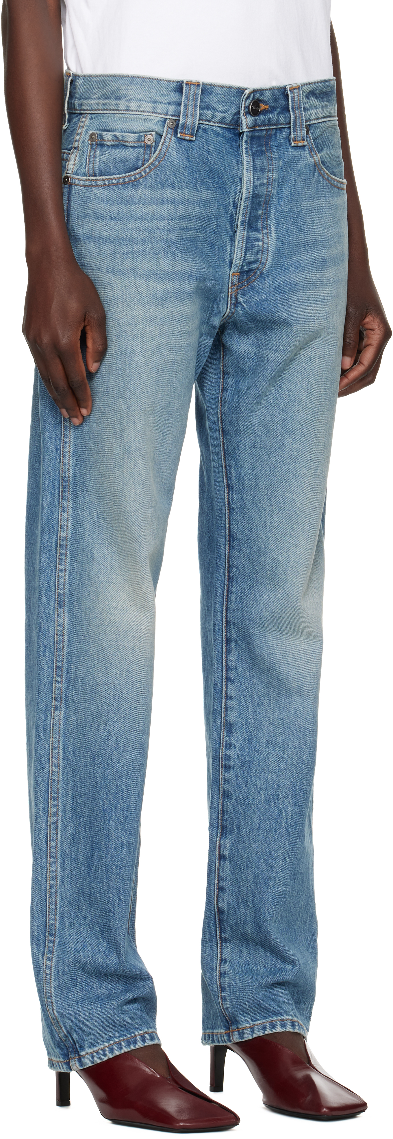 KHAITE BLUE CALLUM JEANS
