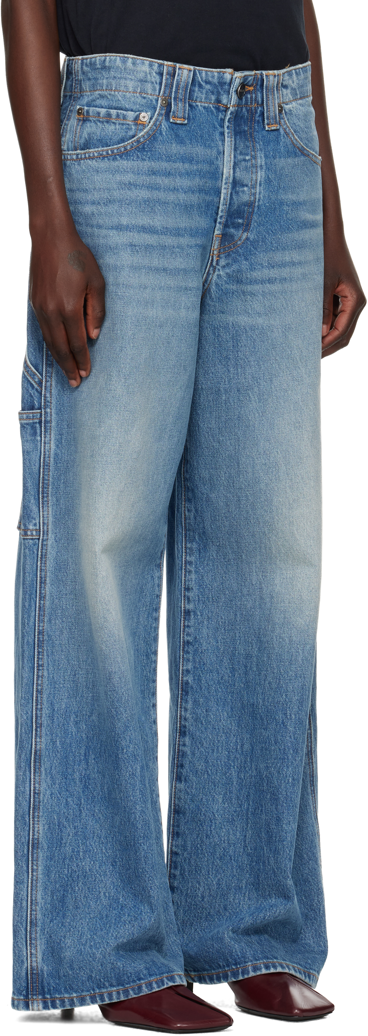 KHAITE BLUE SOWEN JEANS