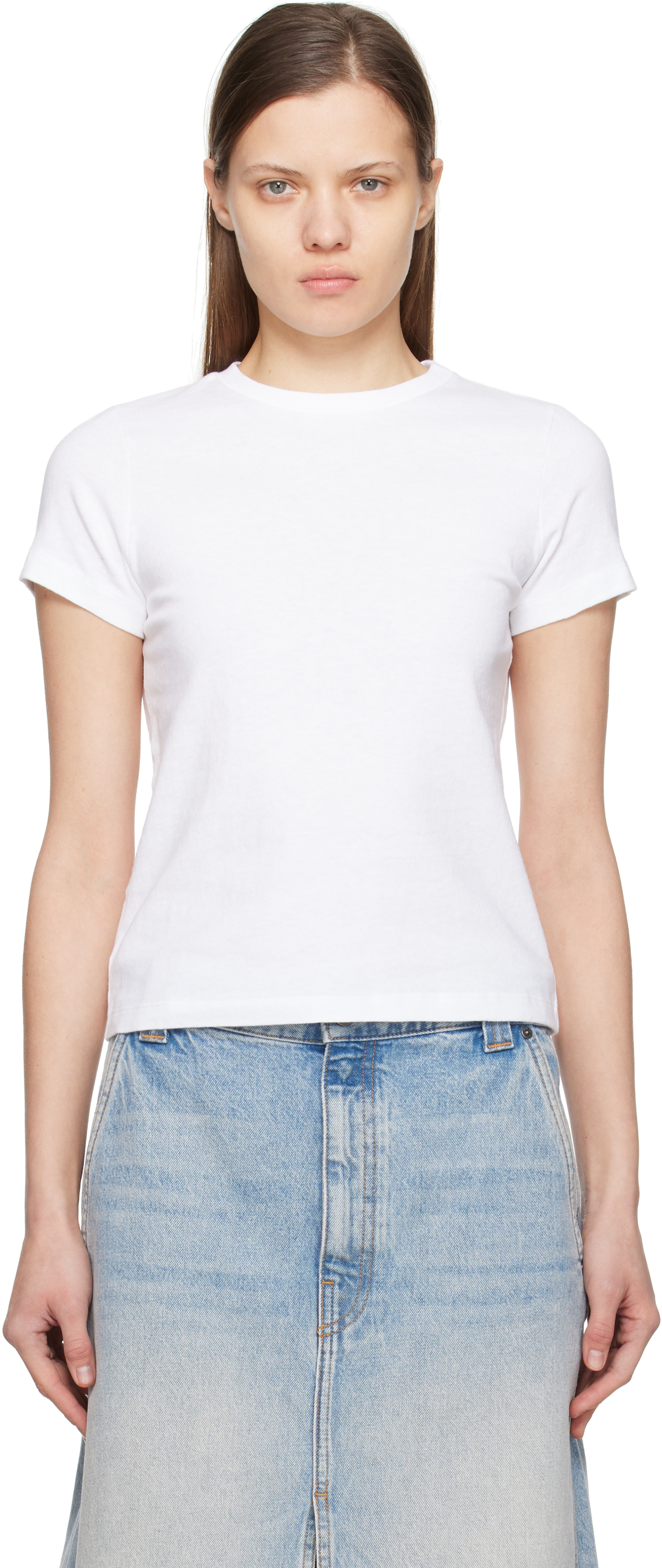 Tシャツ・カットソー KHAITE Women Tops 2196138100 White Kit Top in White – KHAITE
