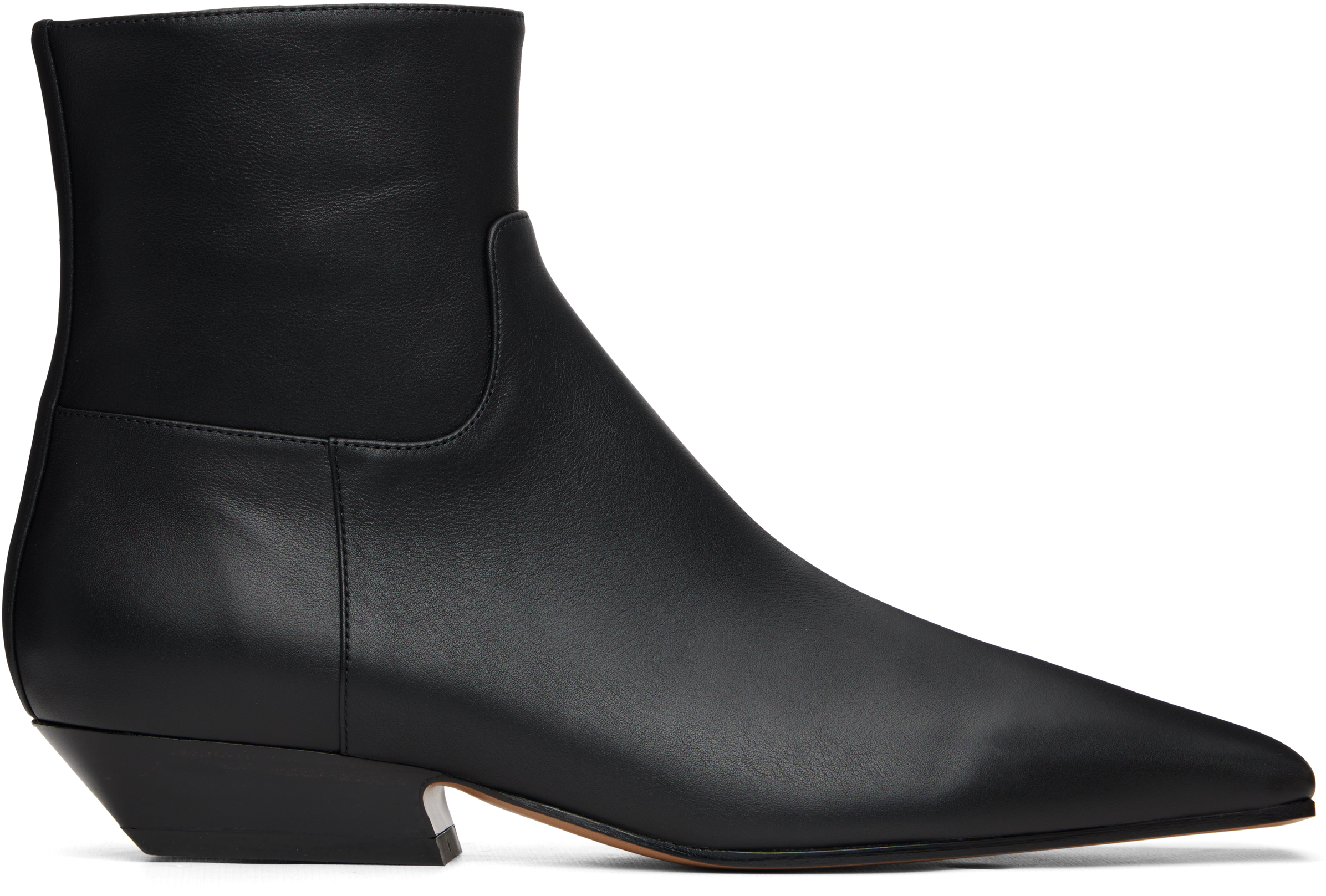 Khaite Black Marfa Ankle Boots