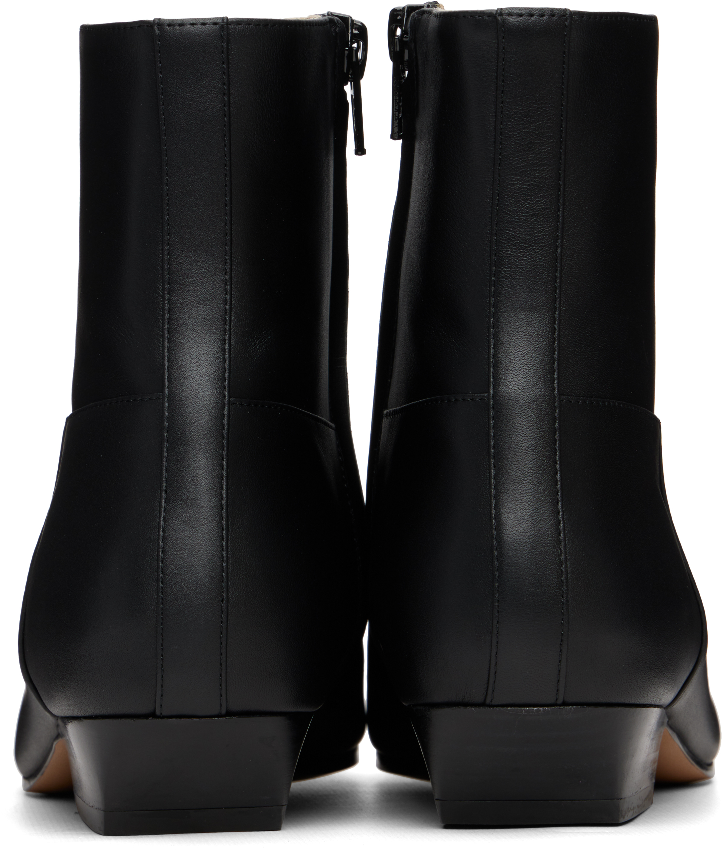 Khaite Black Marfa Ankle Boots In Black