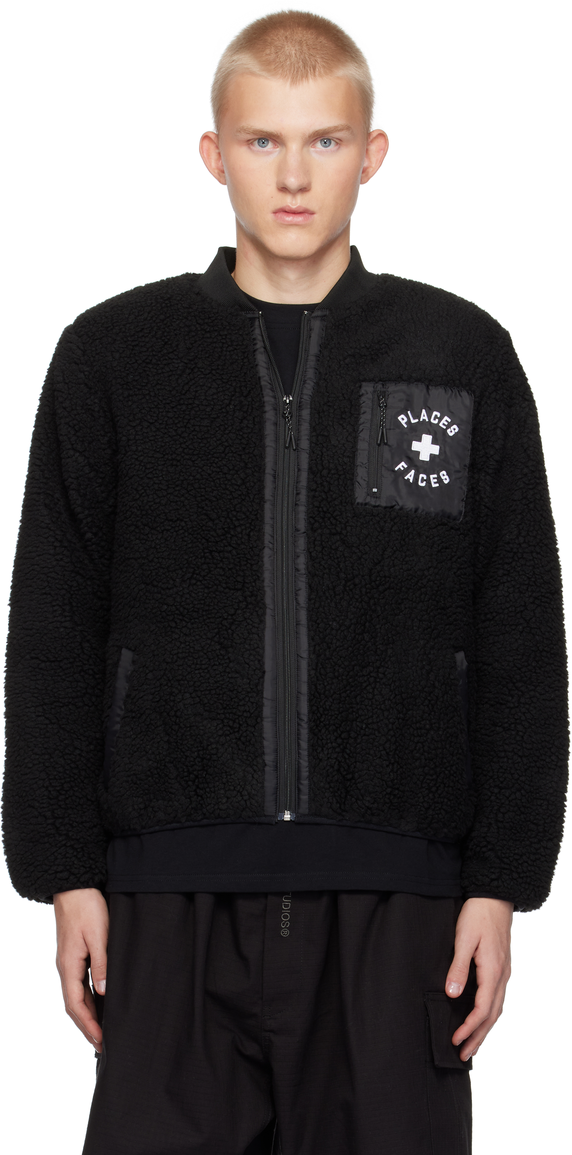 Black 
P+F
 Sherpa Jacket