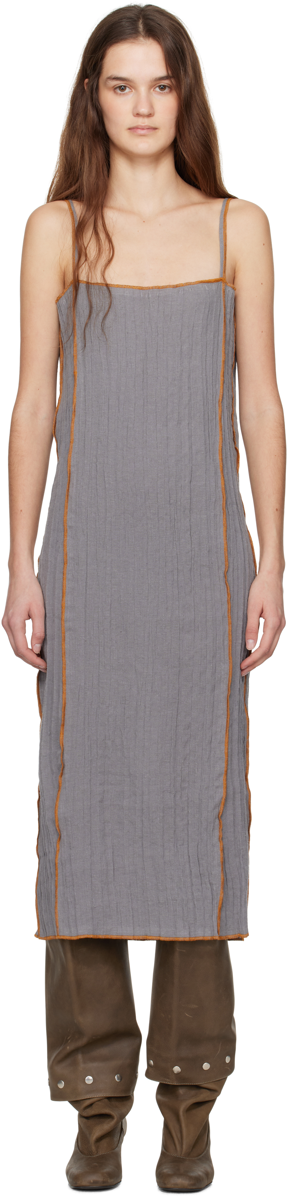 Gray Shok Midi Dress