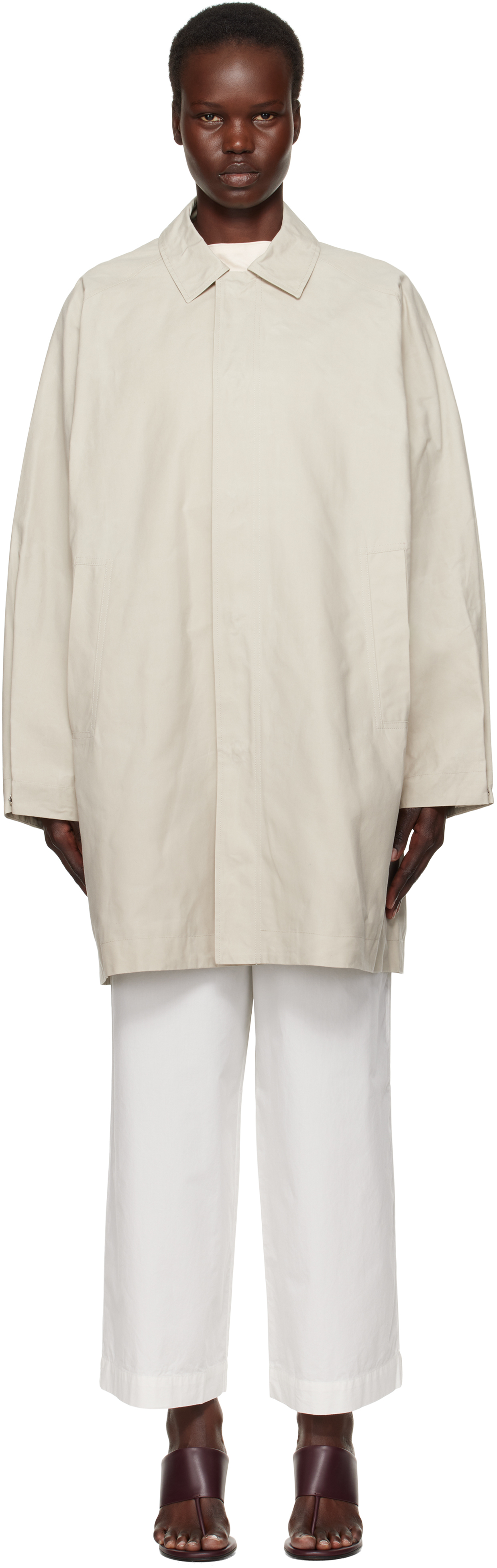 Beige Even Long Coat