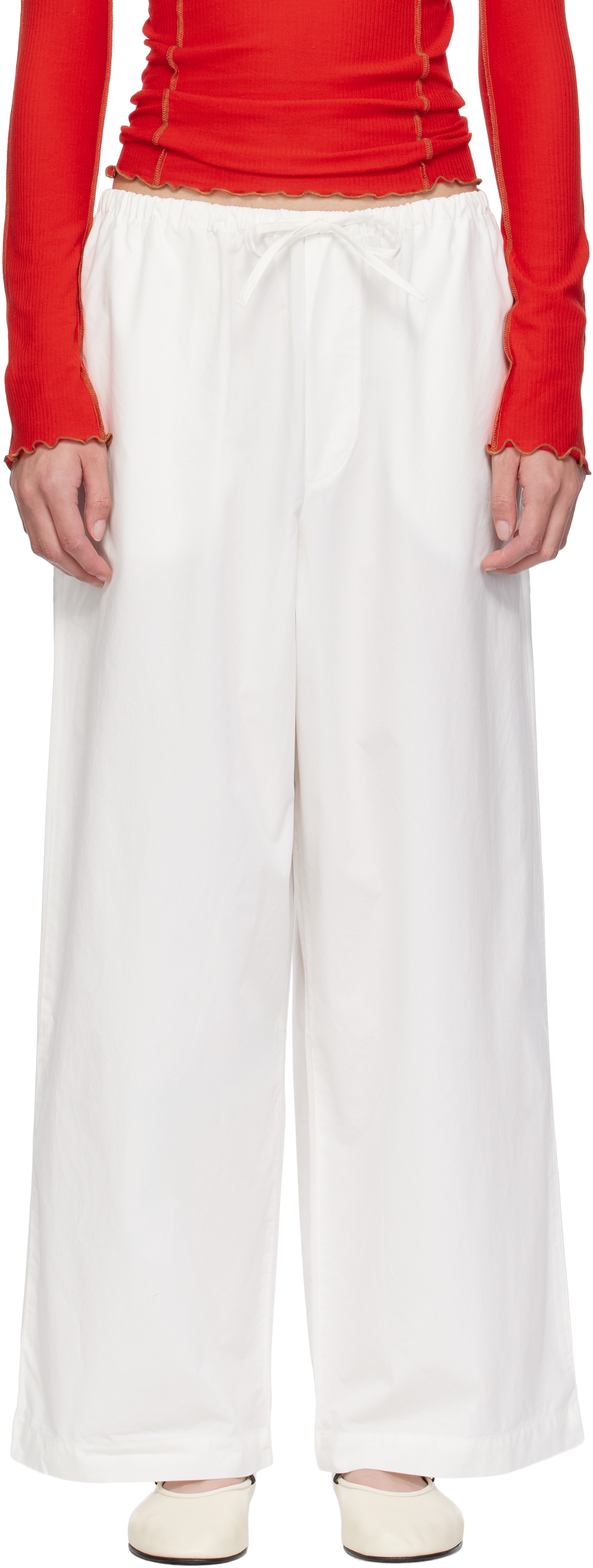 Baserange White Kolla Lounge Pants