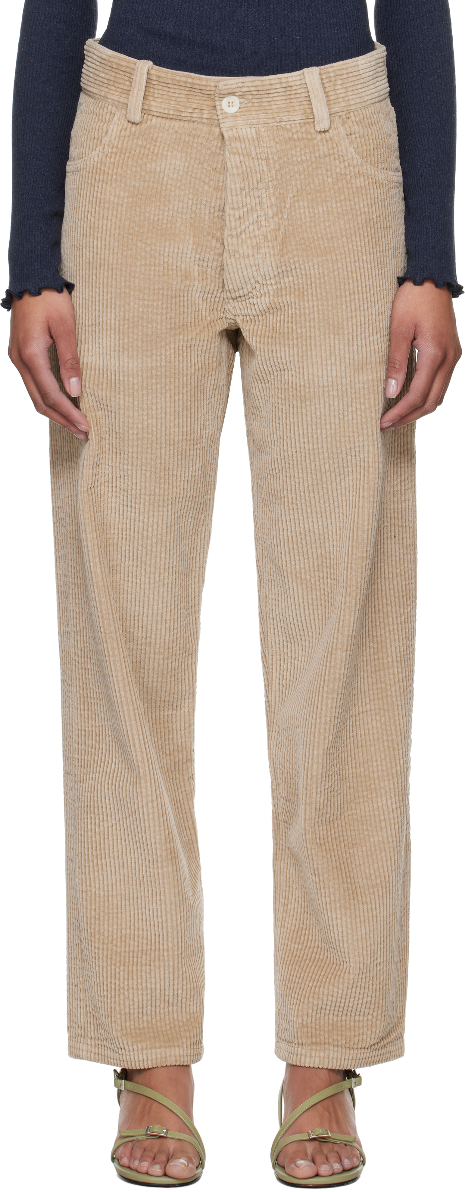 Beige Indre Trousers