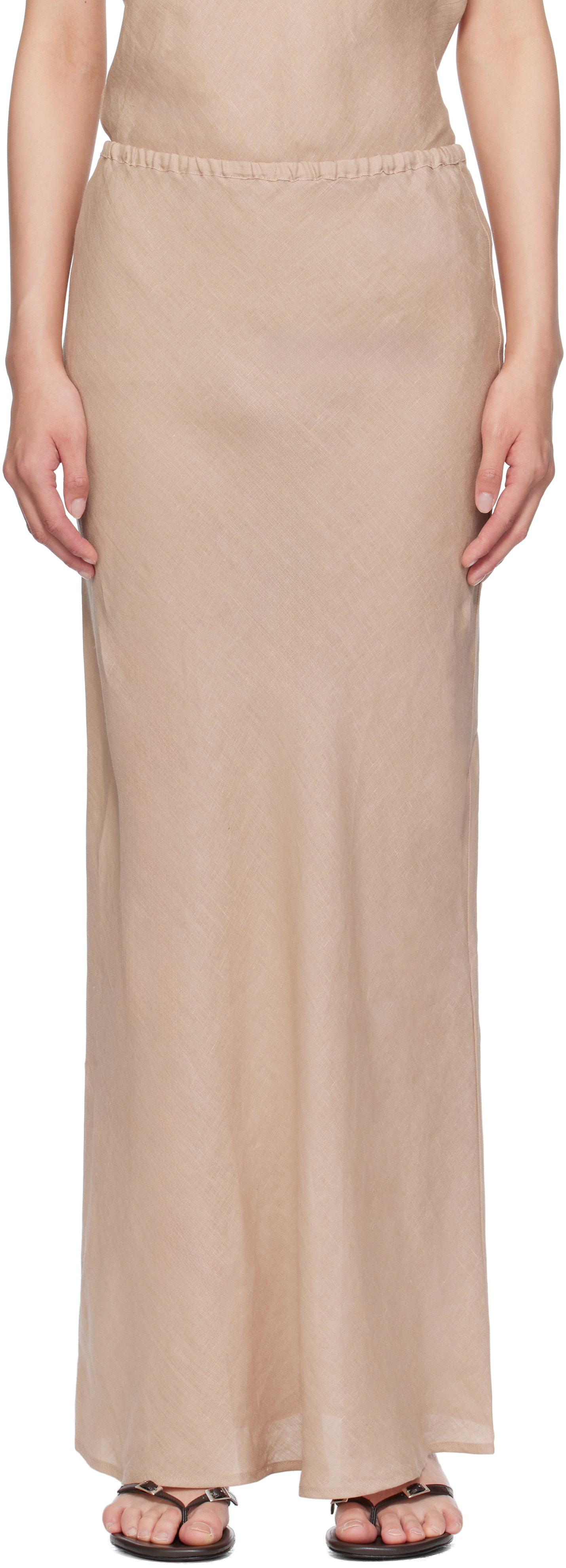 Beige Dydine Maxi Skirt